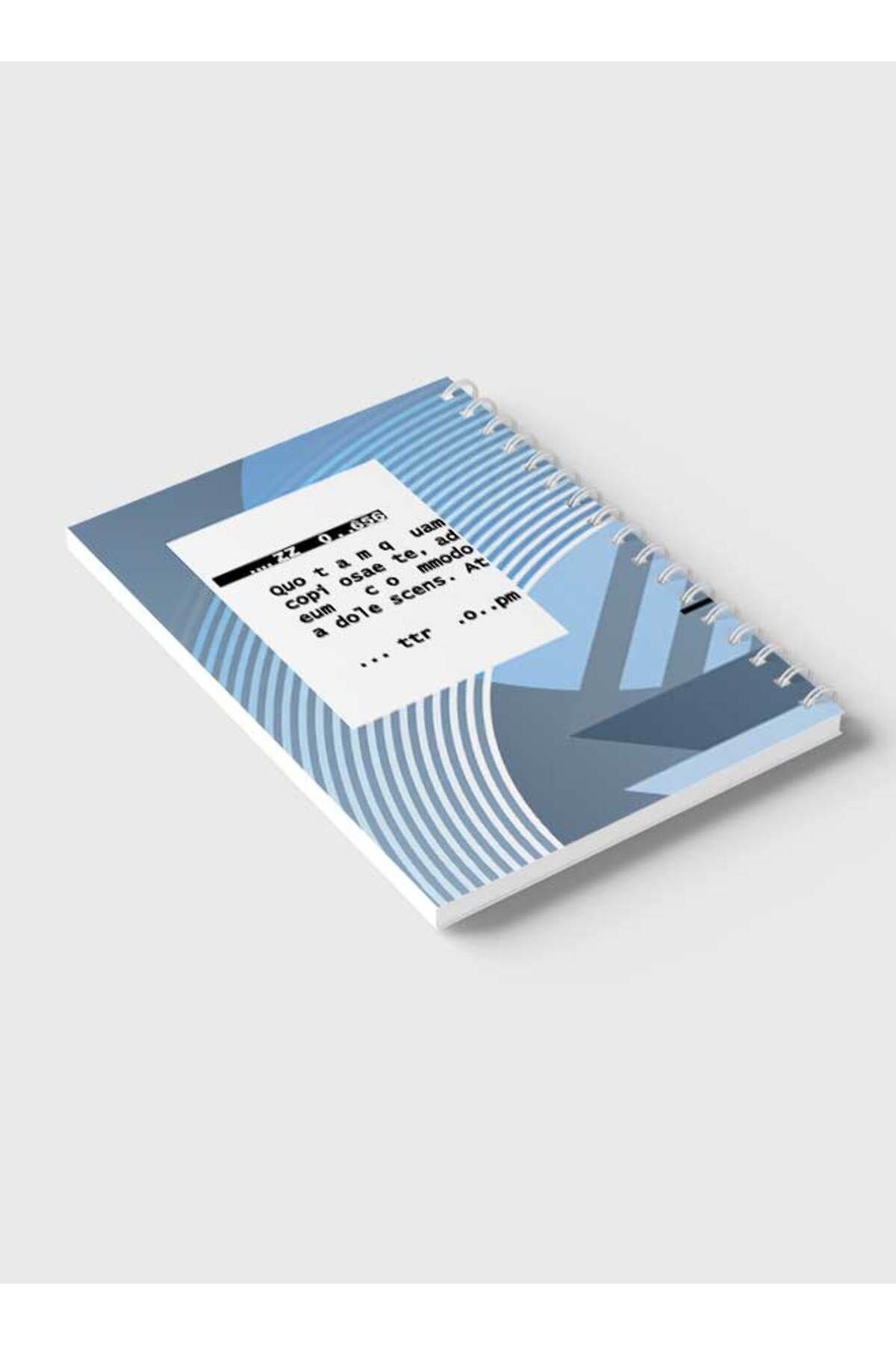 LOWHA-Spiral Notebook with Front and Back Hard Covers Featuring Abstract Design 6