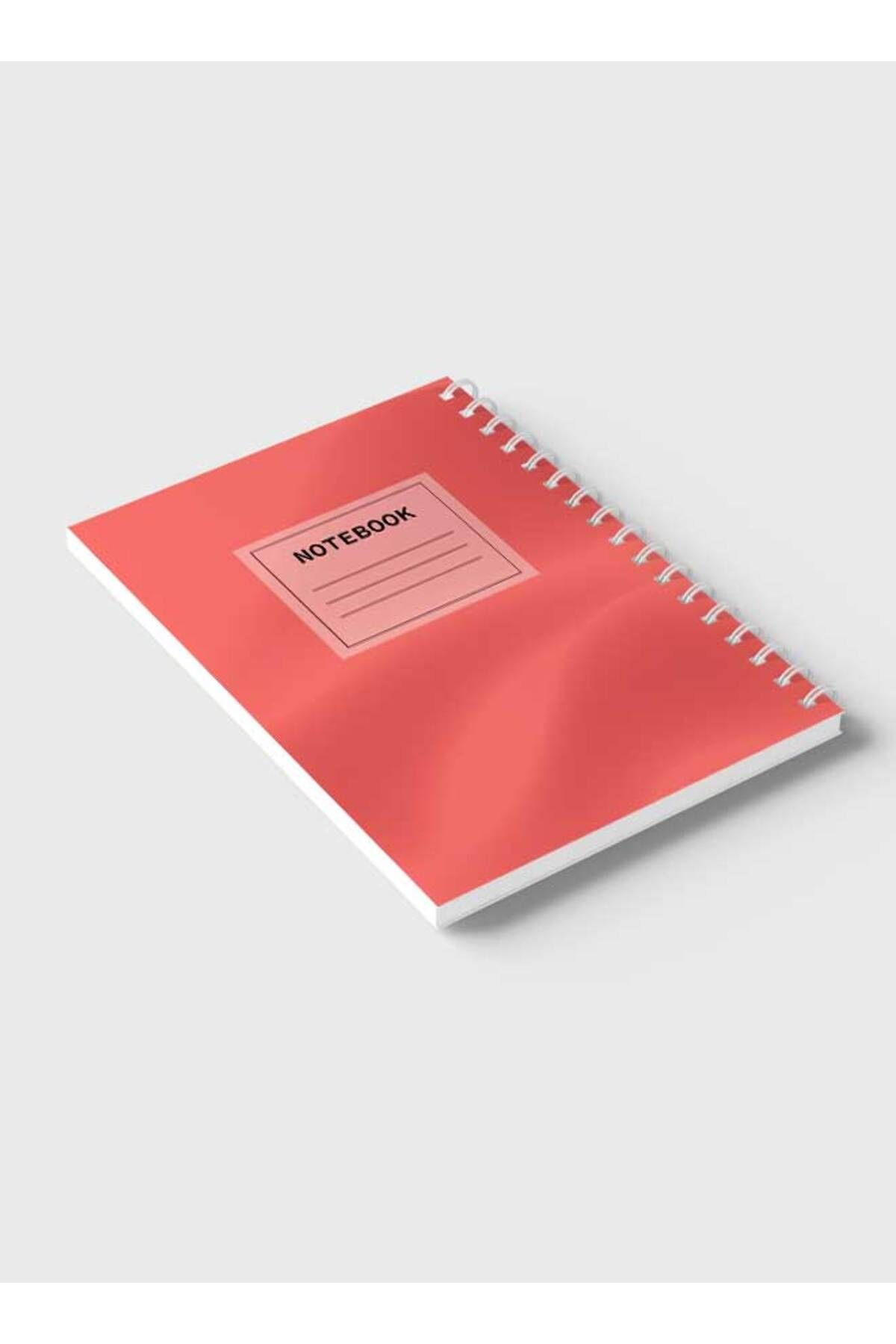 LOWHA-Spiral Notebook with Front and Back Hard Covers Featuring Minimalist Gradient Design 6