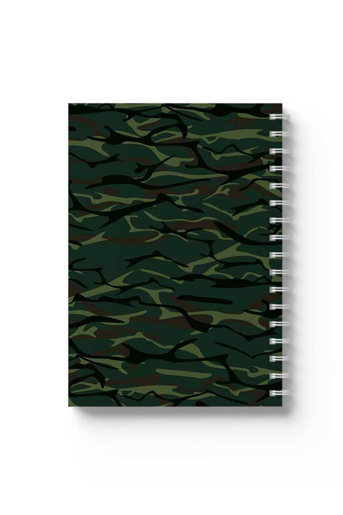 LOWHA-Spiral Notebook with Front and Back Hard Covers Featuring Shapes Design 1