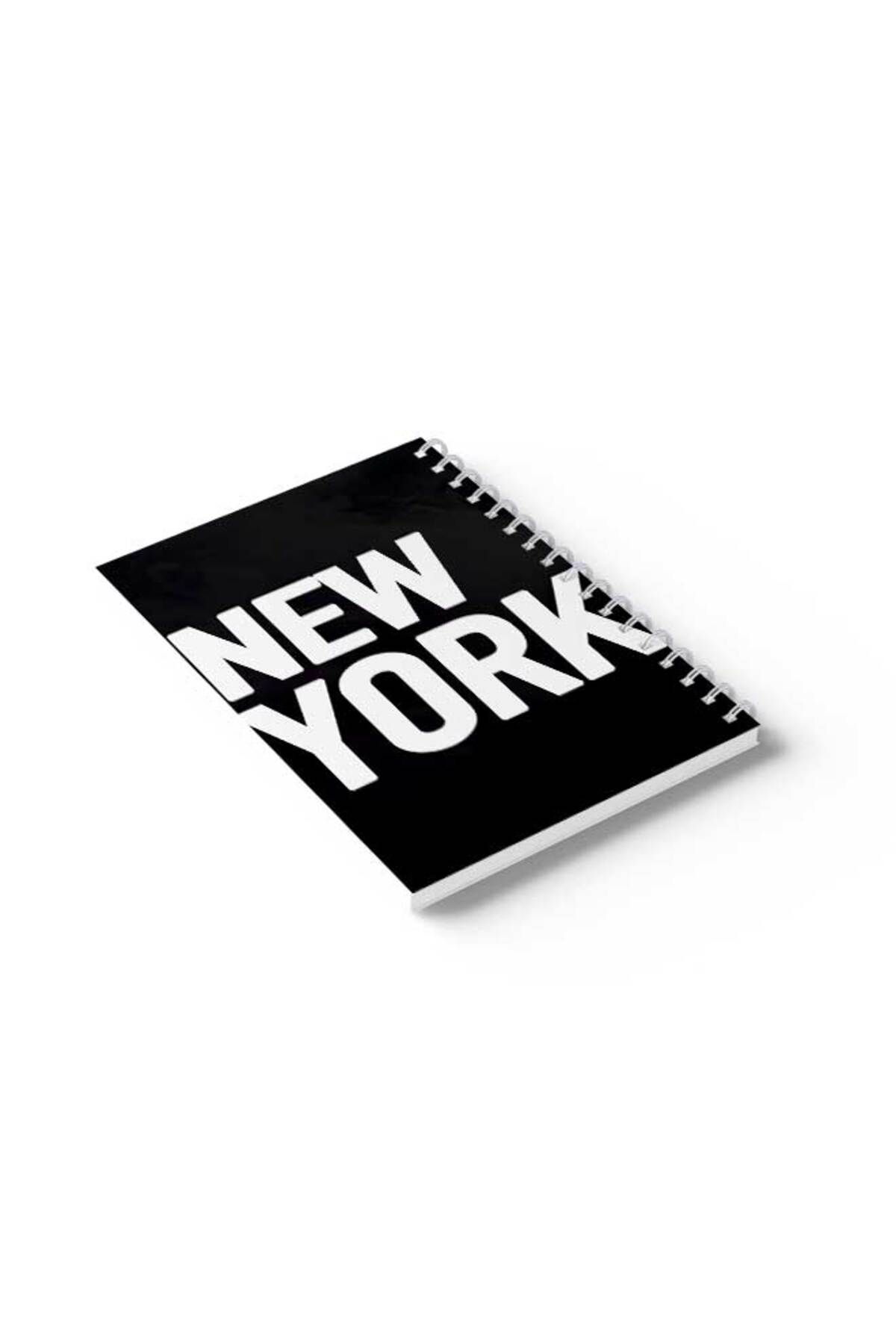 LOWHA-Spiral Notebook with Front and Back Hard Covers Featuring New York Design 6