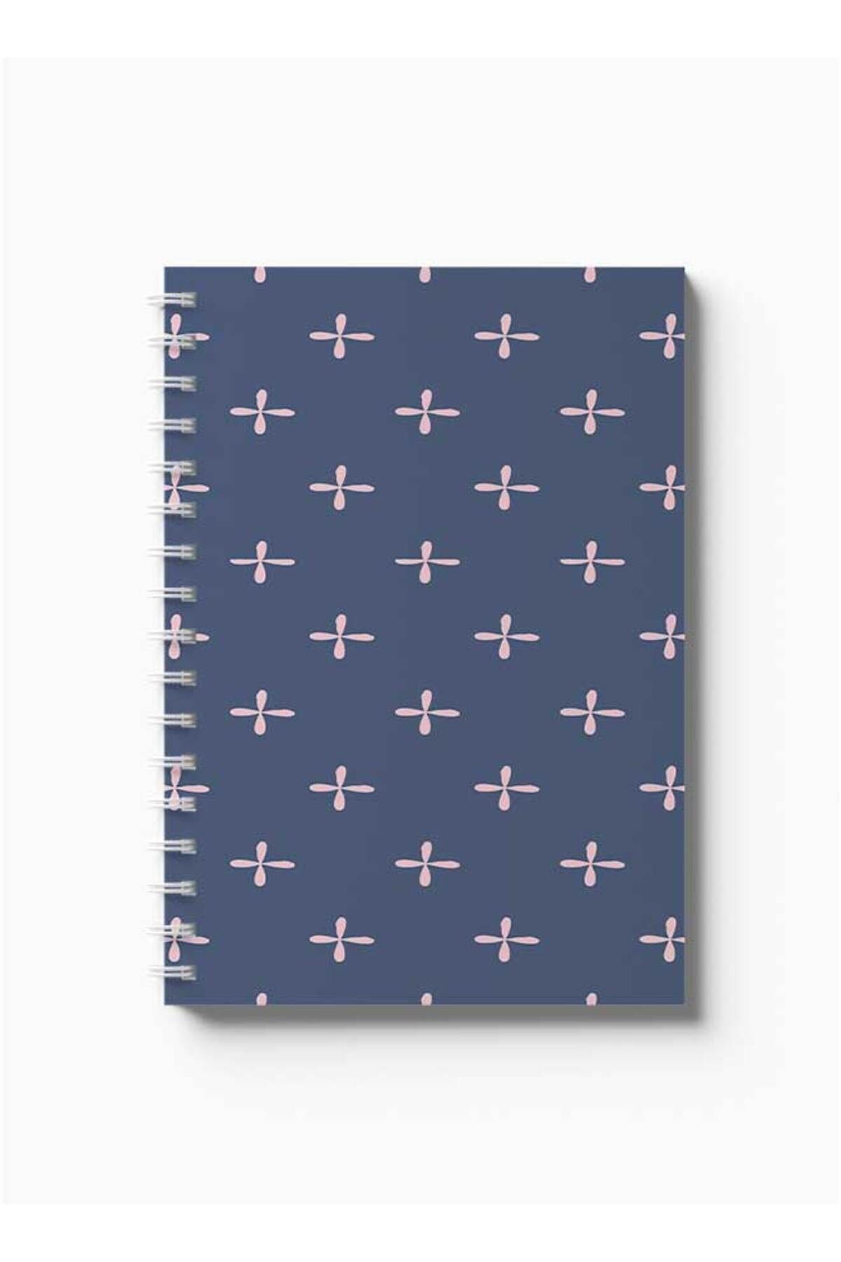 LOWHA-Spiral Notebook with Front and Back Hard Covers Featuring Floral Pattern Design 5