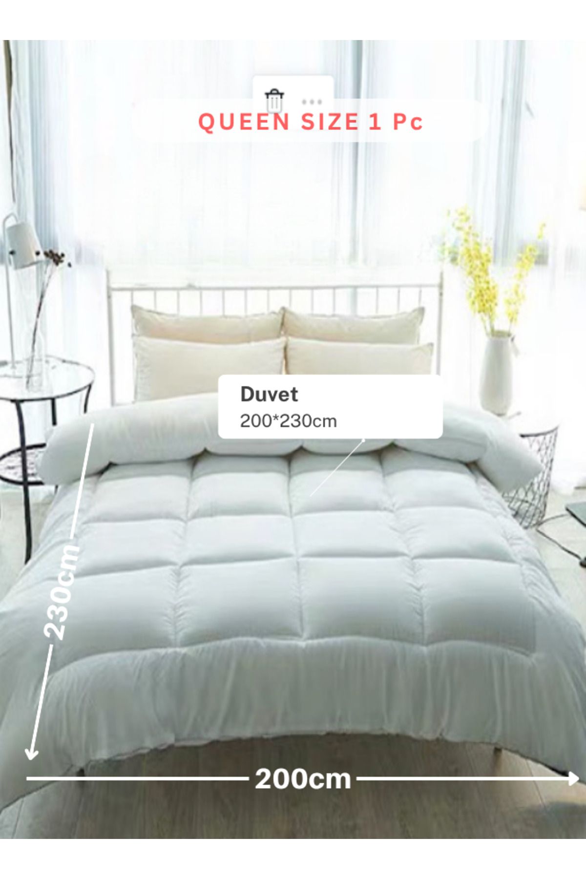 LUNA HOME-Queen Size Duvet Soft and Comfortable vacuum-packed 200*230 cm. 3