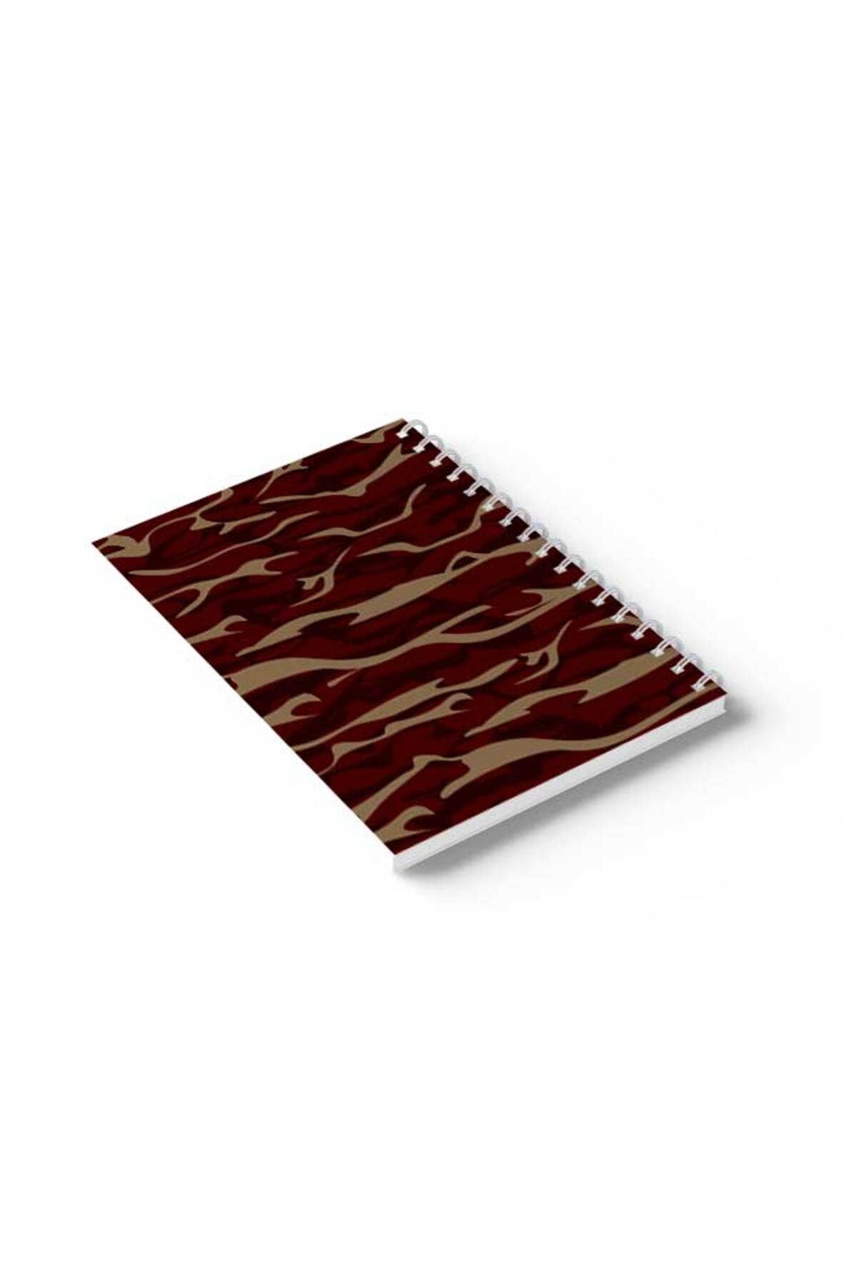 LOWHA-Spiral Notebook with Front and Back Hard Covers Featuring Shapes Design 6