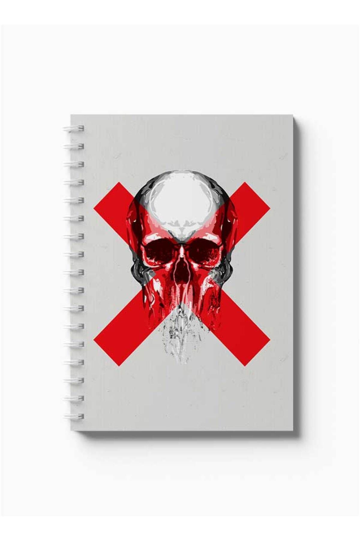 LOWHA-Spiral Notebook with Front and Back Hard Covers Featuring Danger Design 5