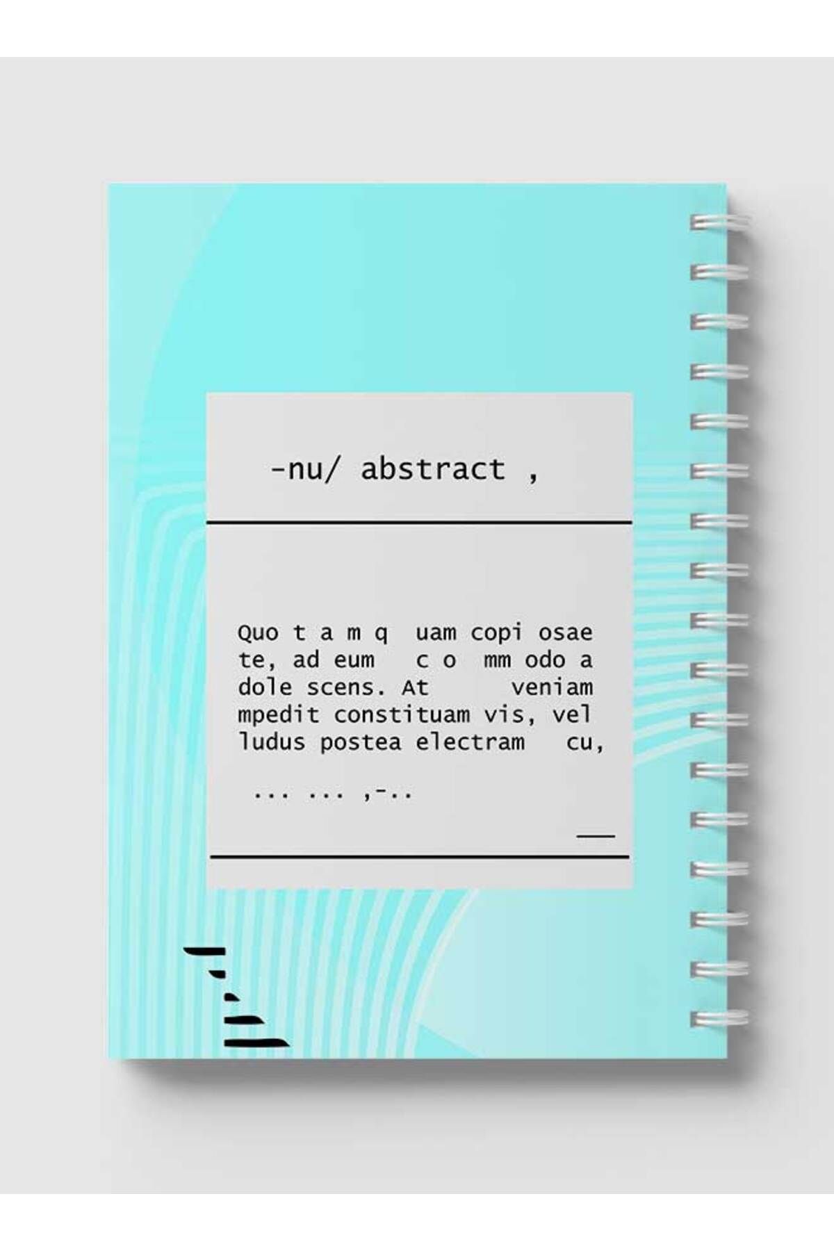 LOWHA-Spiral Notebook with Front and Back Hard Covers Featuring Abstract Design 5