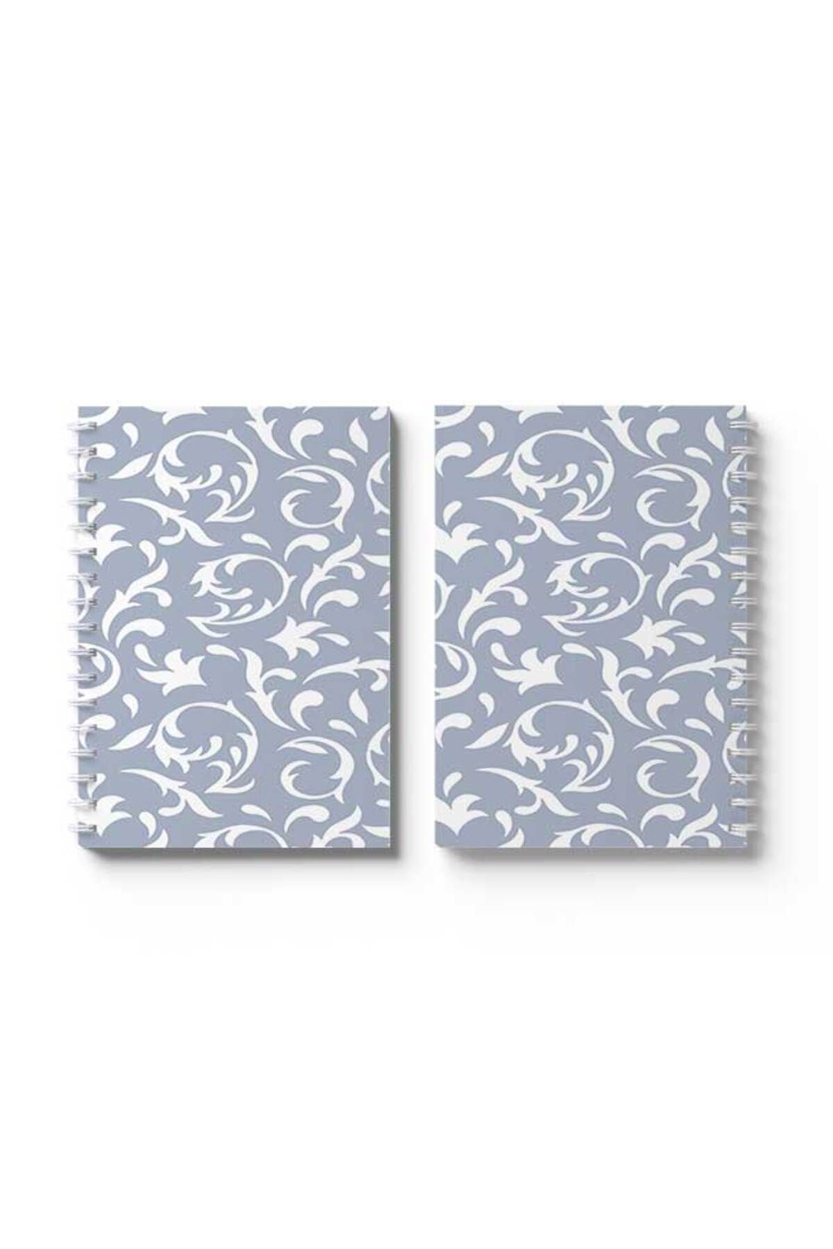LOWHA-Spiral Notebook with Front and Back Hard Covers Featuring Shapes Design 4