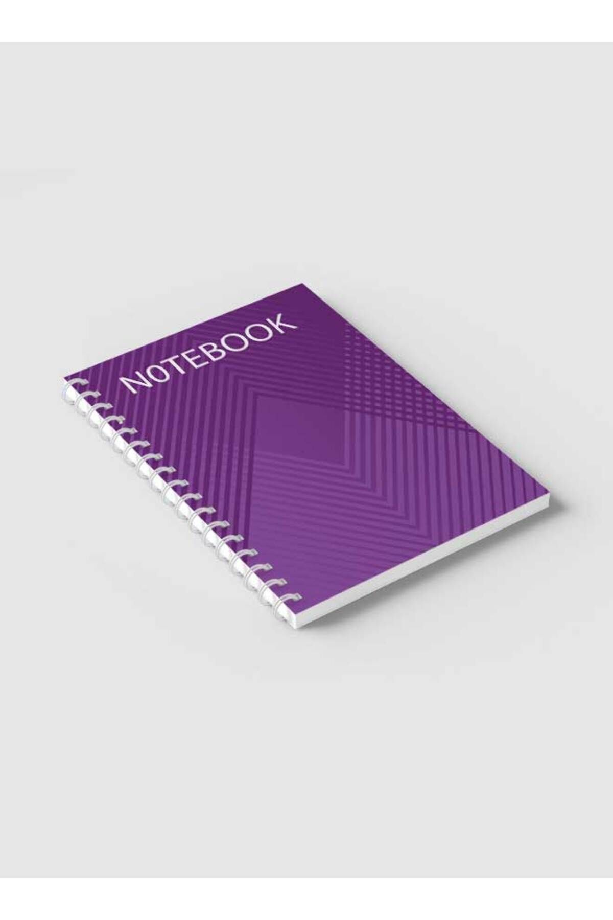 LOWHA-Spiral Notebook with Front and Back Hard Covers Featuring Abstract Design 2