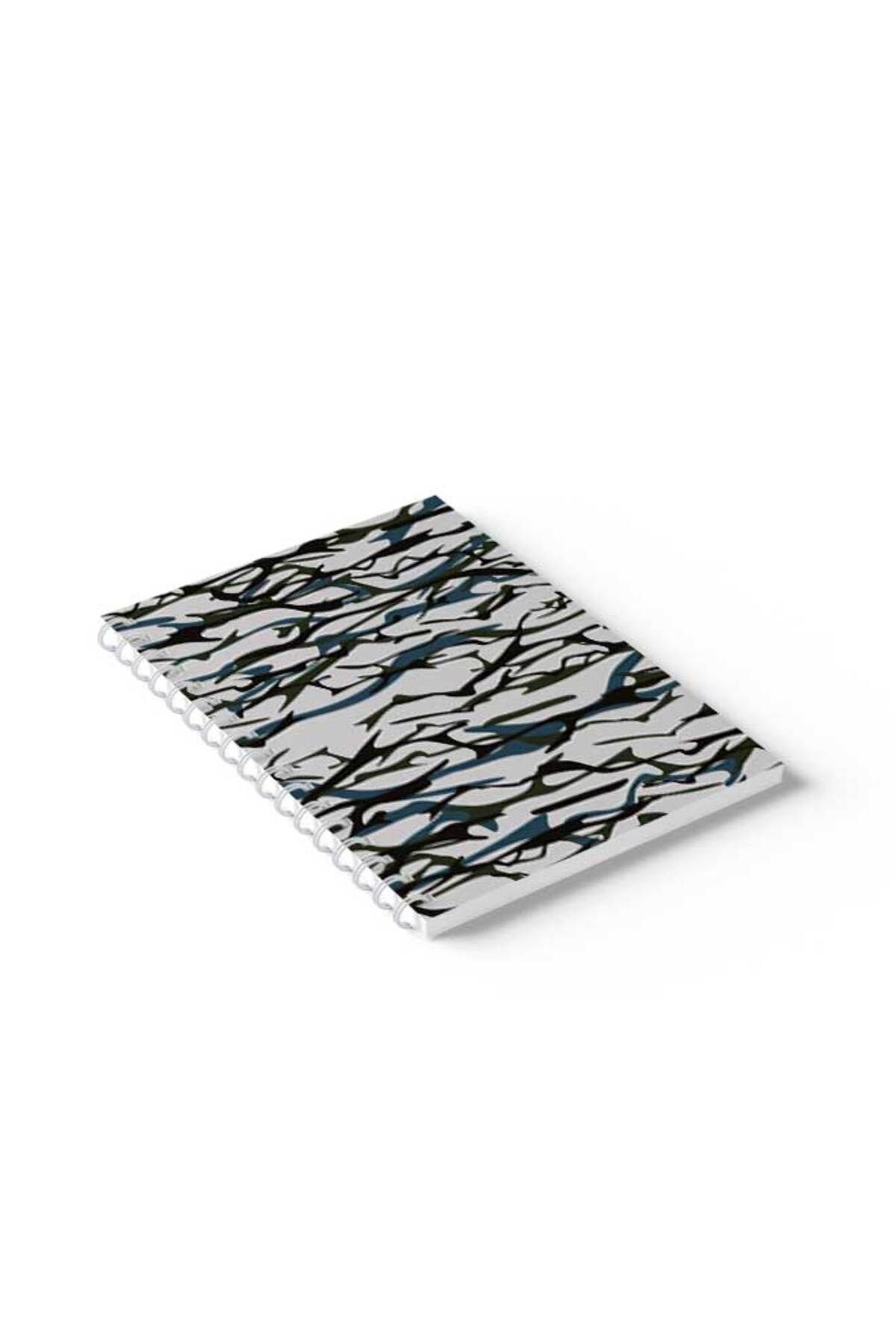 LOWHA-Spiral Notebook with Front and Back Hard Covers Featuring Shapes Design 2