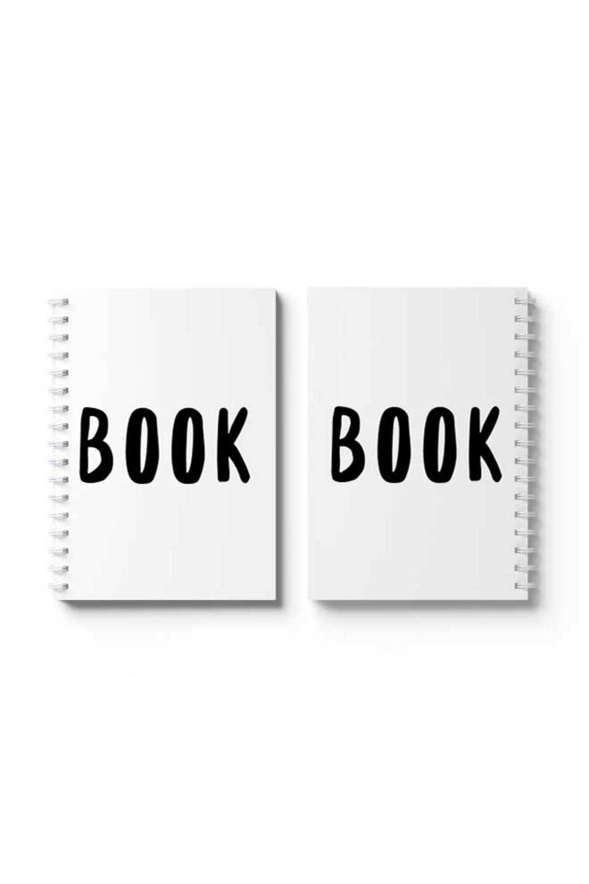 LOWHA-Spiral Notebook with Front and Back Hard Covers Featuring Book Design 4