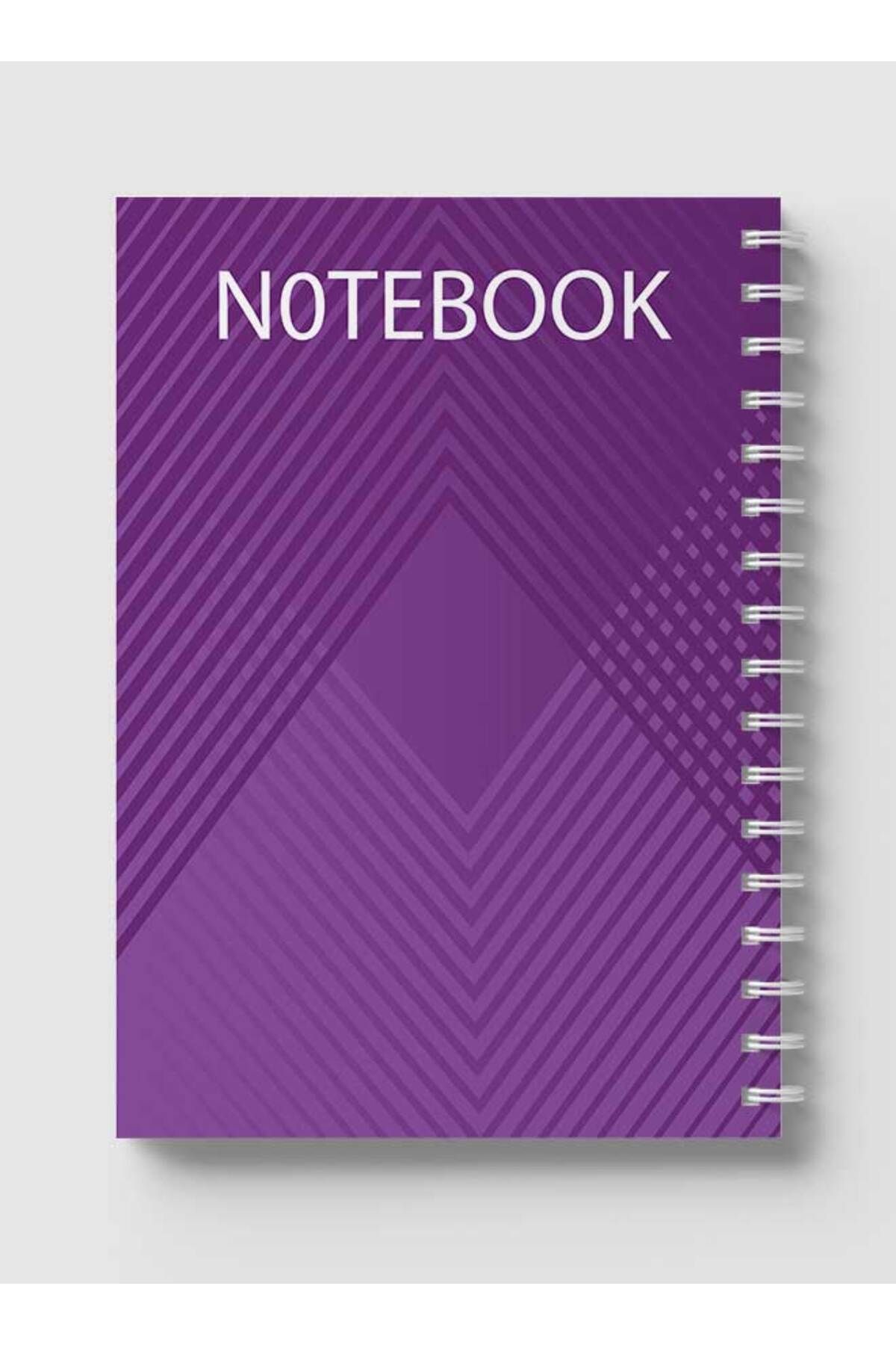 LOWHA-Spiral Notebook with Front and Back Hard Covers Featuring Abstract Design 5
