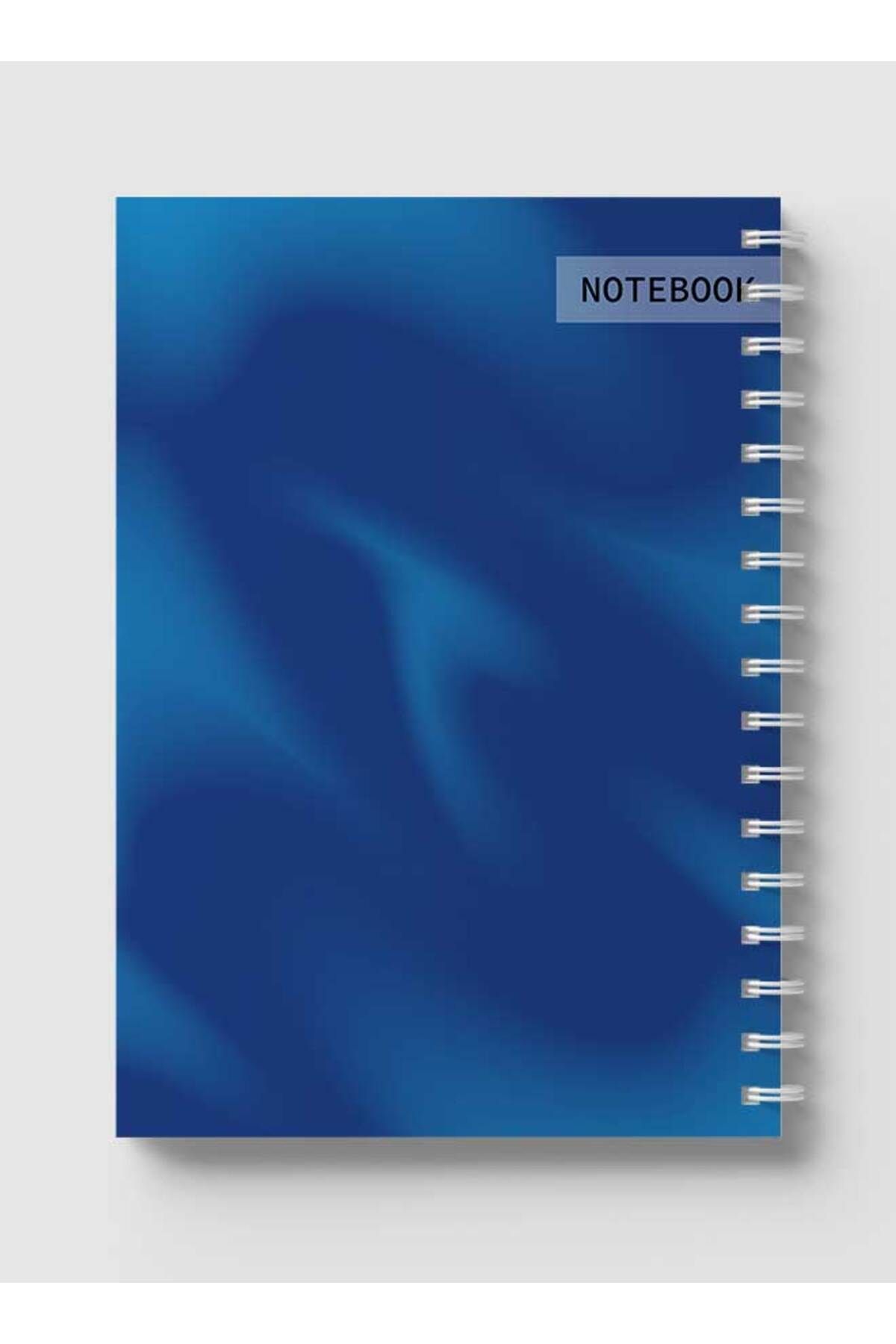 LOWHA-Spiral Notebook with Front and Back Hard Covers Featuring Minimalist Gradient Design 5
