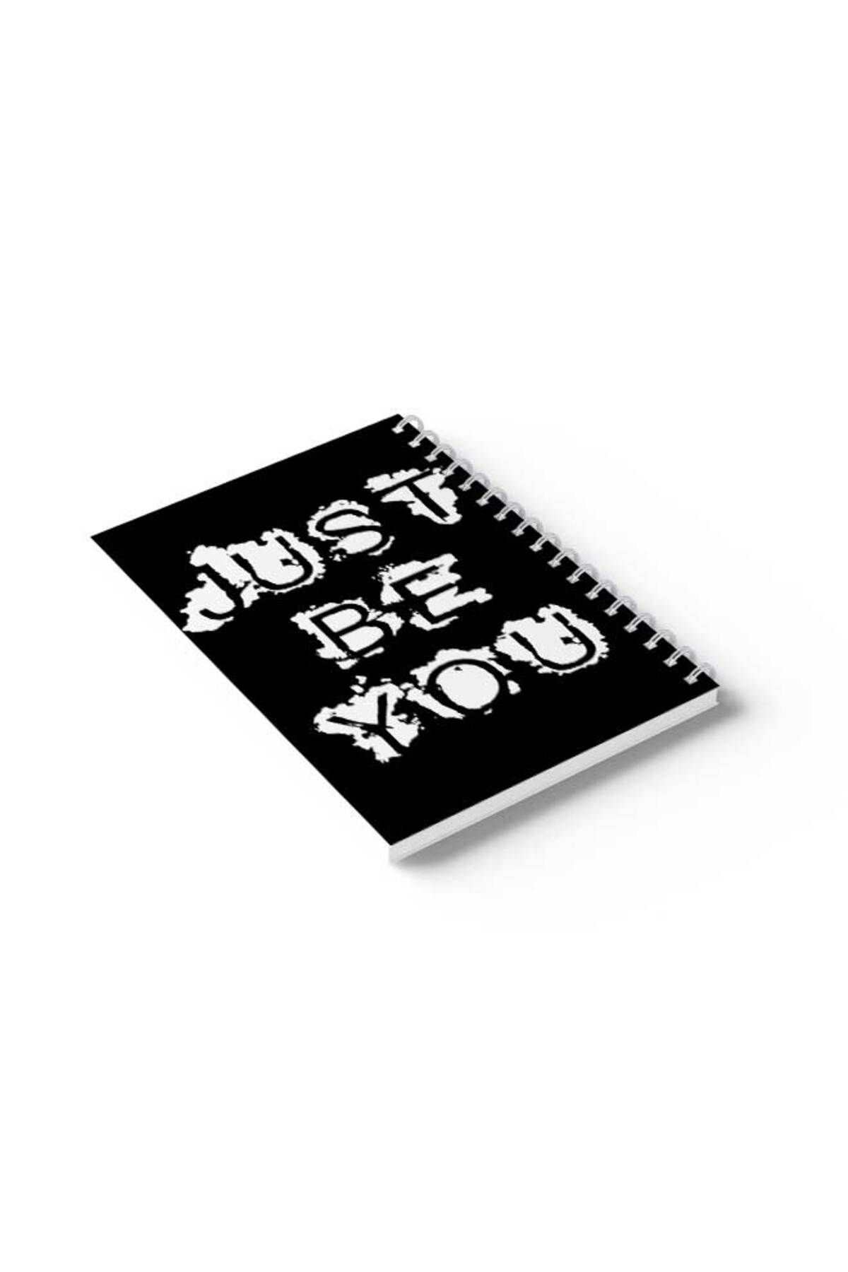 LOWHA-Spiral Notebook with Front and Back Hard Covers Featuring Just Be You Design 6