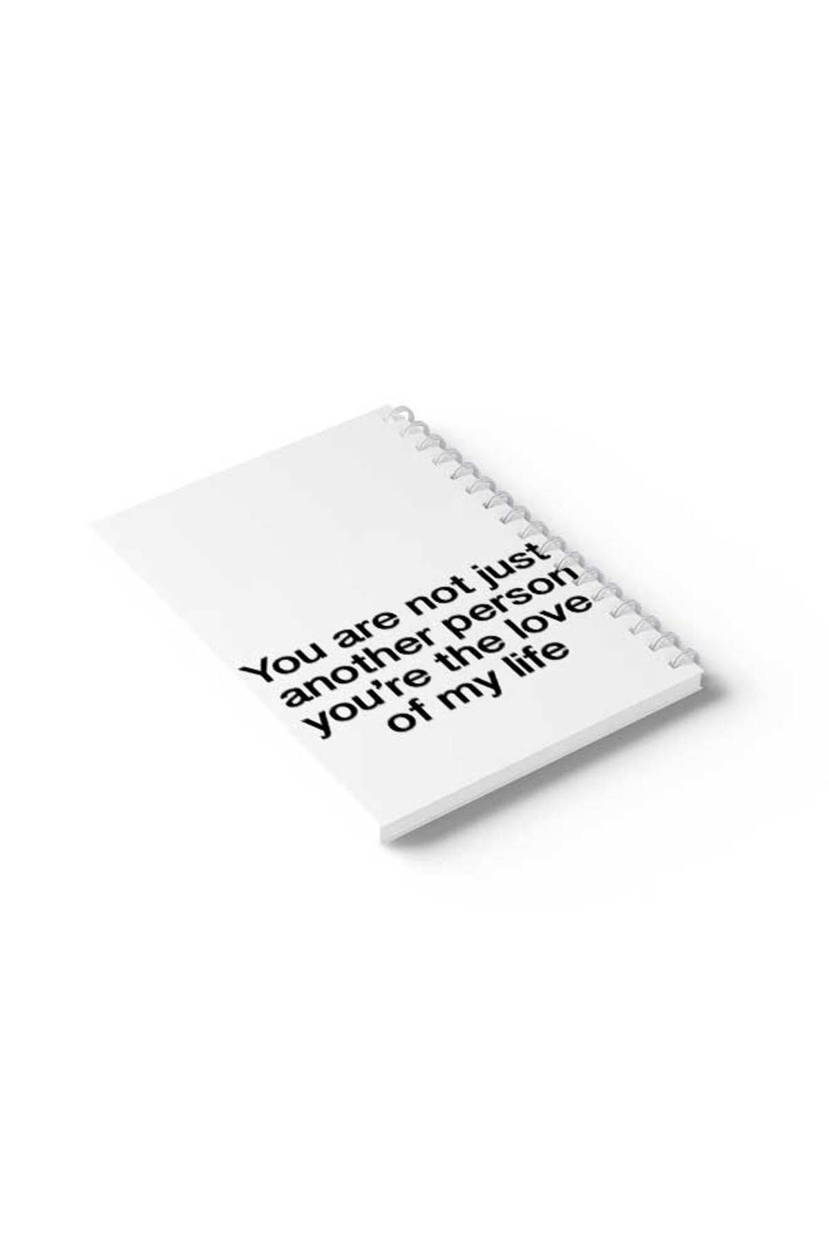 LOWHA-Spiral Notebook with Front and Back Hard Covers Featuring You Are Not Just Another Person Design 6