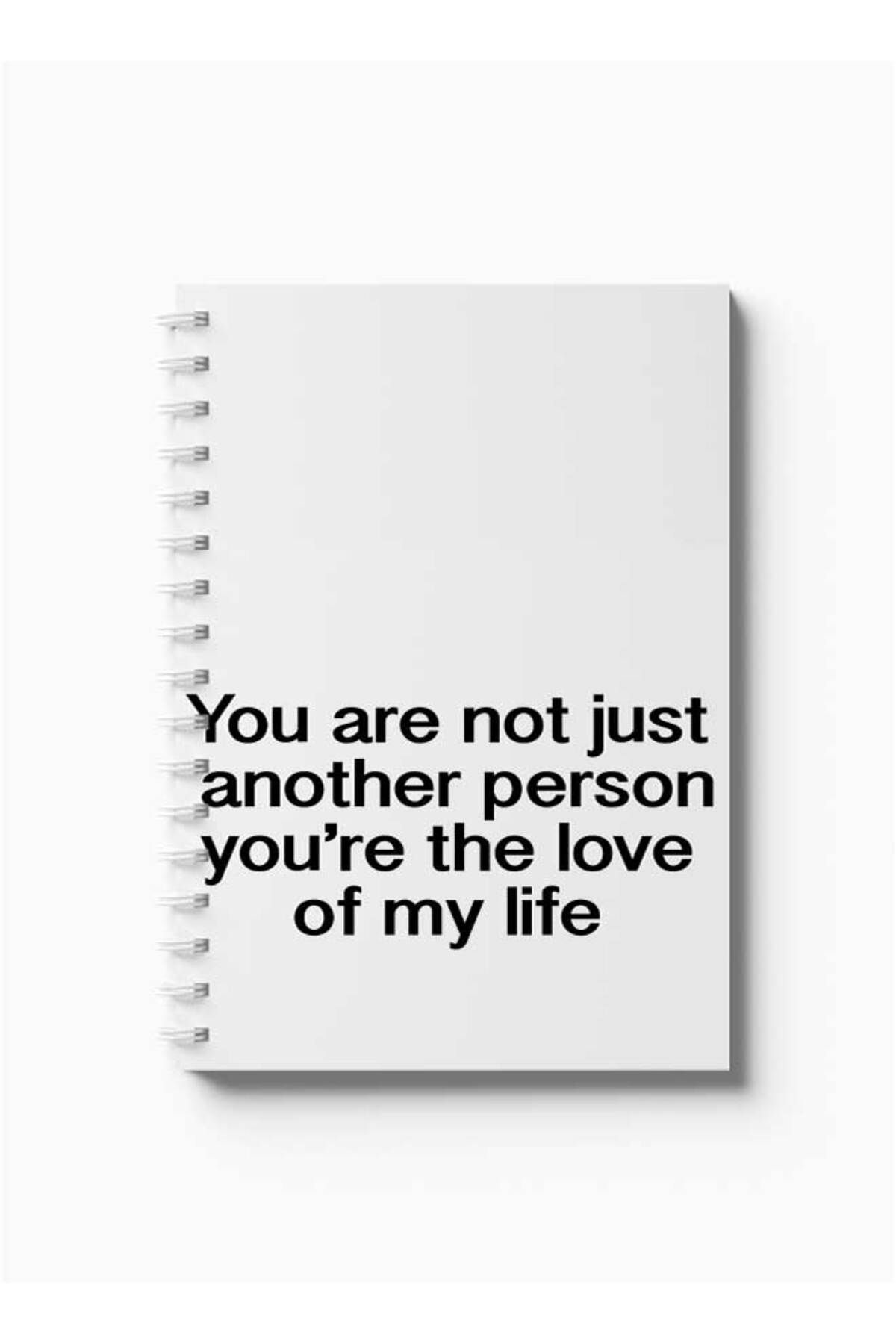LOWHA-Spiral Notebook with Front and Back Hard Covers Featuring You Are Not Just Another Person Design 5