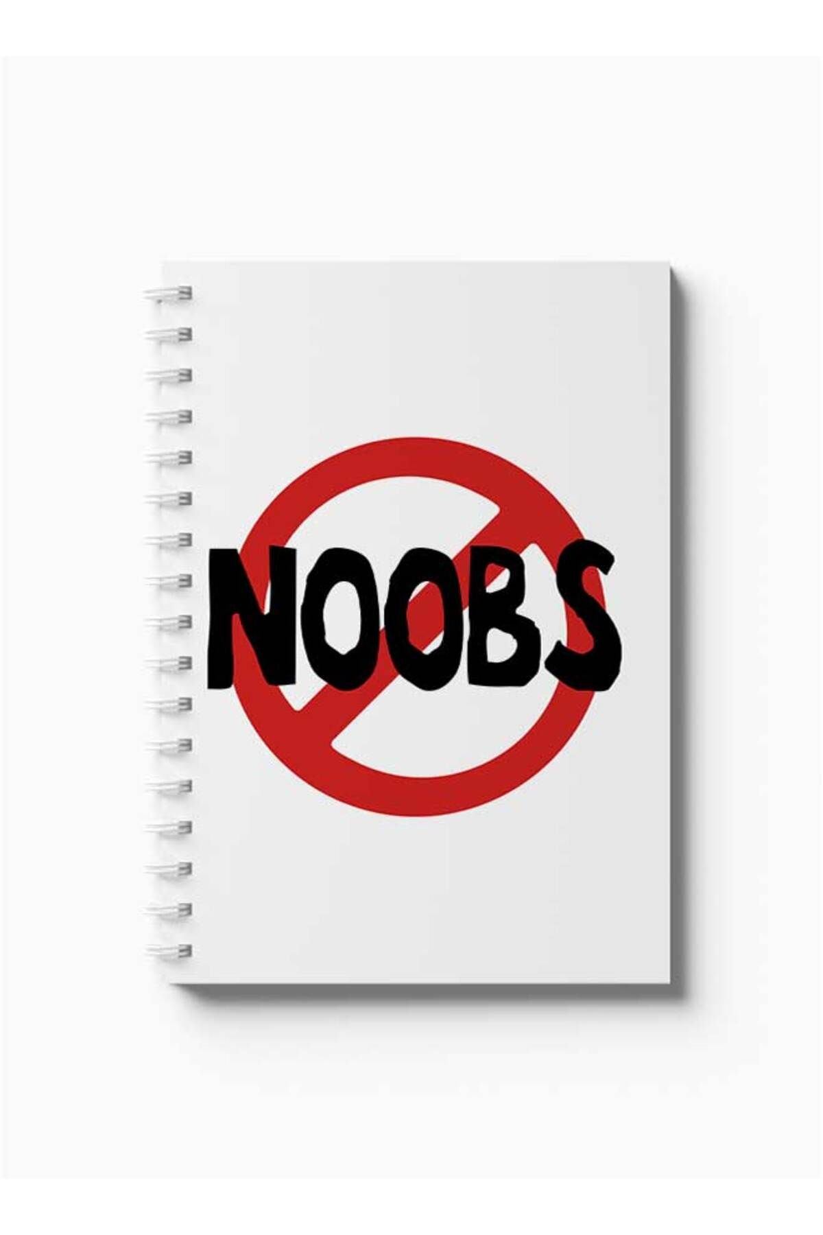 LOWHA-Spiral Notebook with Front and Back Hard Covers Featuring Noobs Design 5