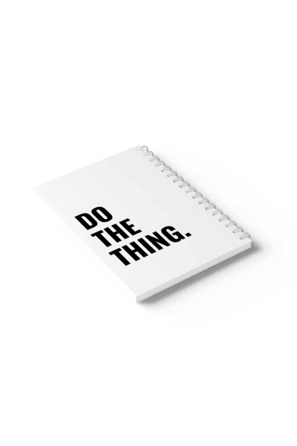 LOWHA-Spiral Notebook with Front and Back Hard Covers Featuring Do the Thing Design 6