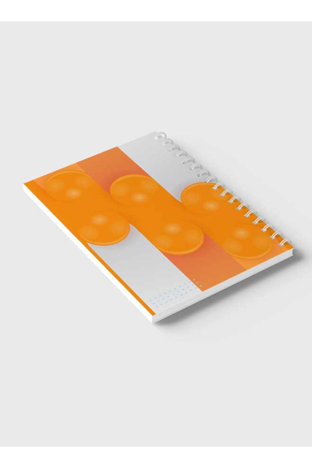 LOWHA-Spiral Notebook with Front and Back Hard Covers Featuring Circular Shapes & Gradient Design 6