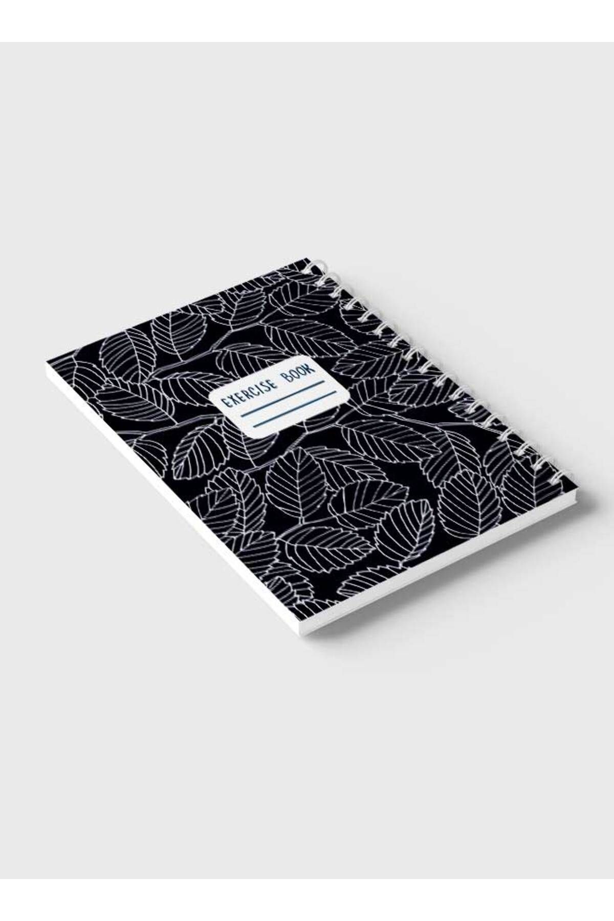 LOWHA-Spiral Notebook with Front and Back Hard Covers Featuring Elm Branches & Leaves Design 6