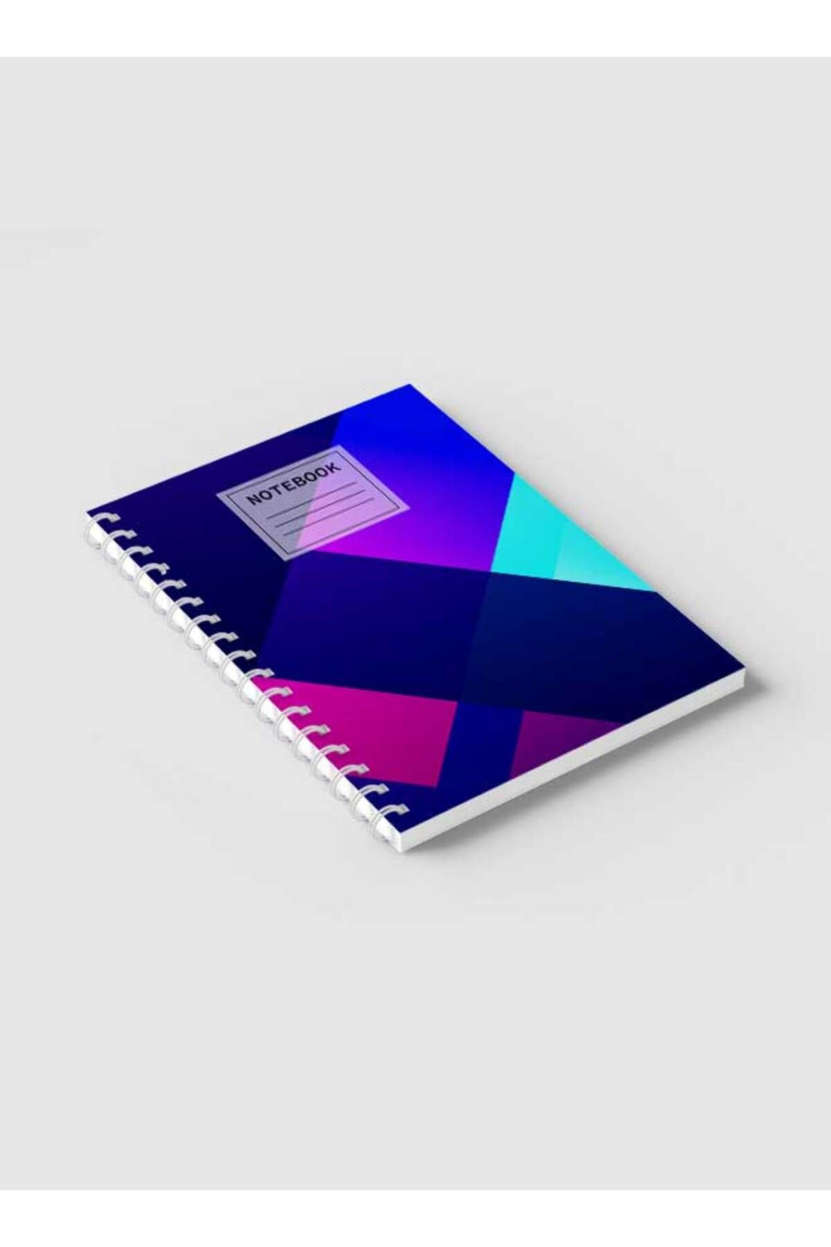 LOWHA-Spiral Notebook with Front and Back Hard Covers Featuring Gradient Design 2