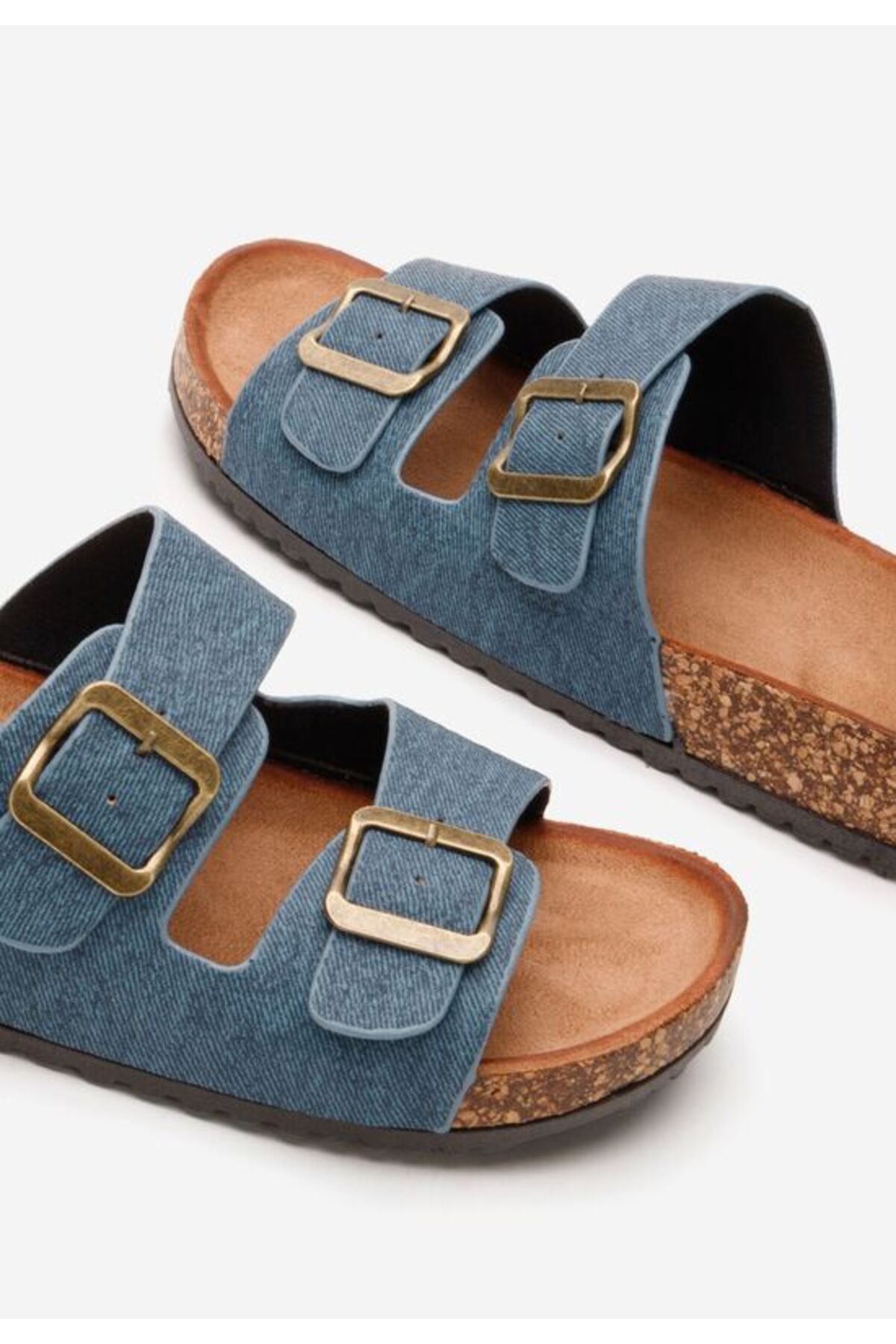 B T Shoes-Janeti jeans thick-soled slippers 5