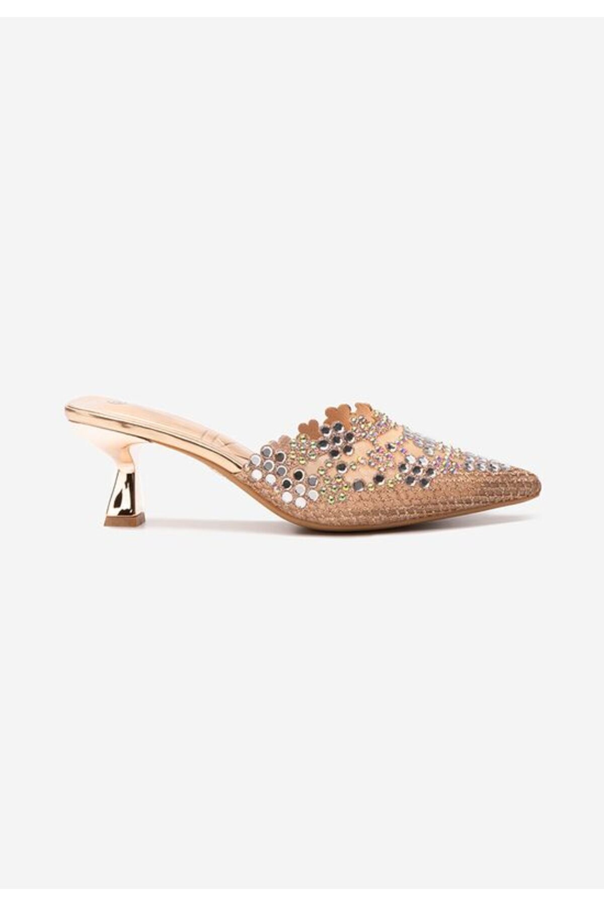B T Shoes-Papuci cu toc Lanette champagne 3