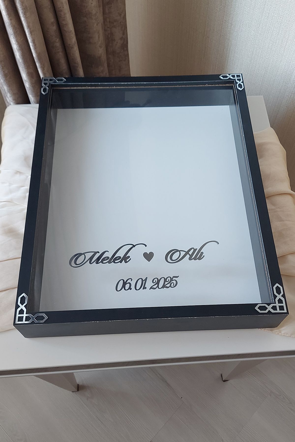 Verda Çerçeve-40X50 cm Rose Memory Frame! Deep Frame Without Leds! Rose Memory Frame - for Bridal Bouquets 1