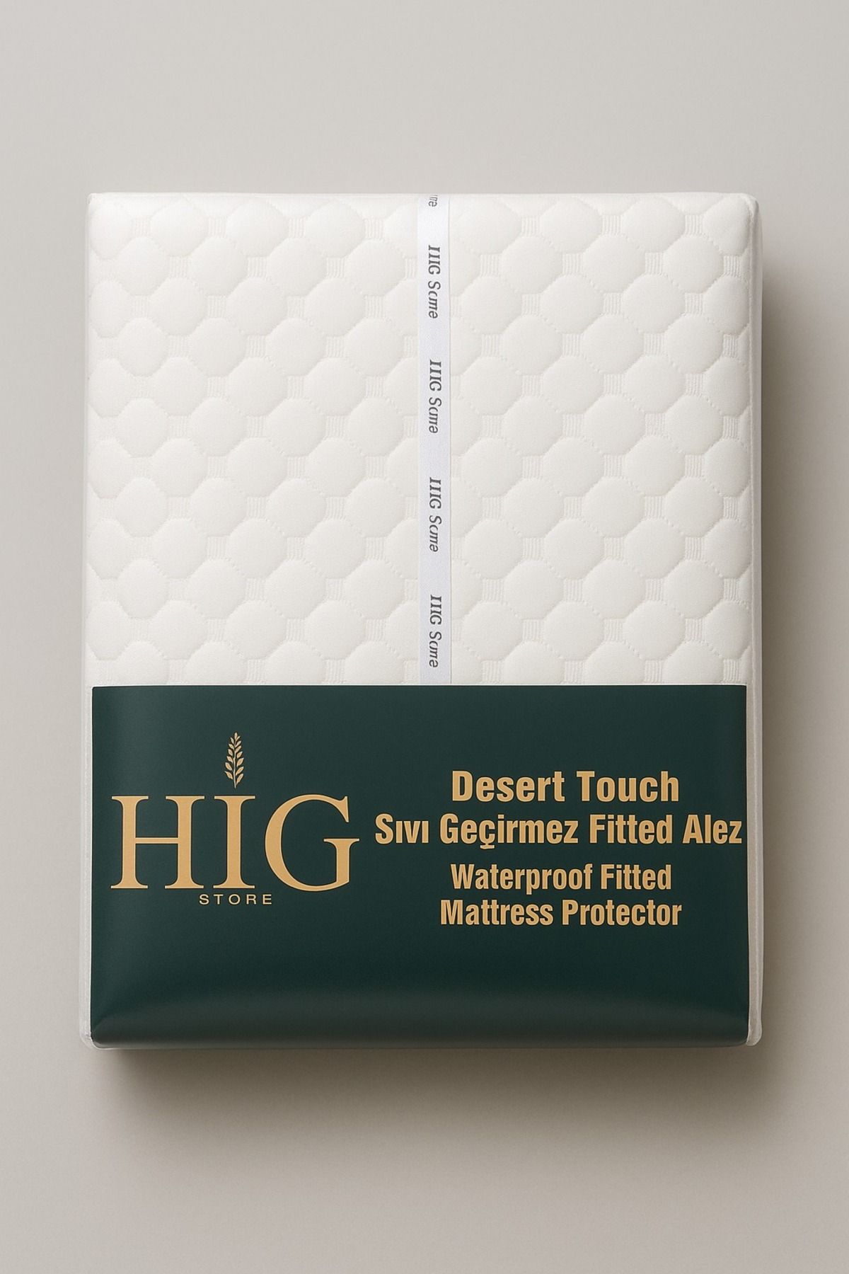 Hig Store-Quilted Pattern (Self-Filling) Full Edge Fitted Liquid Proof Mattress Pad Single-Dual-Double Size 3