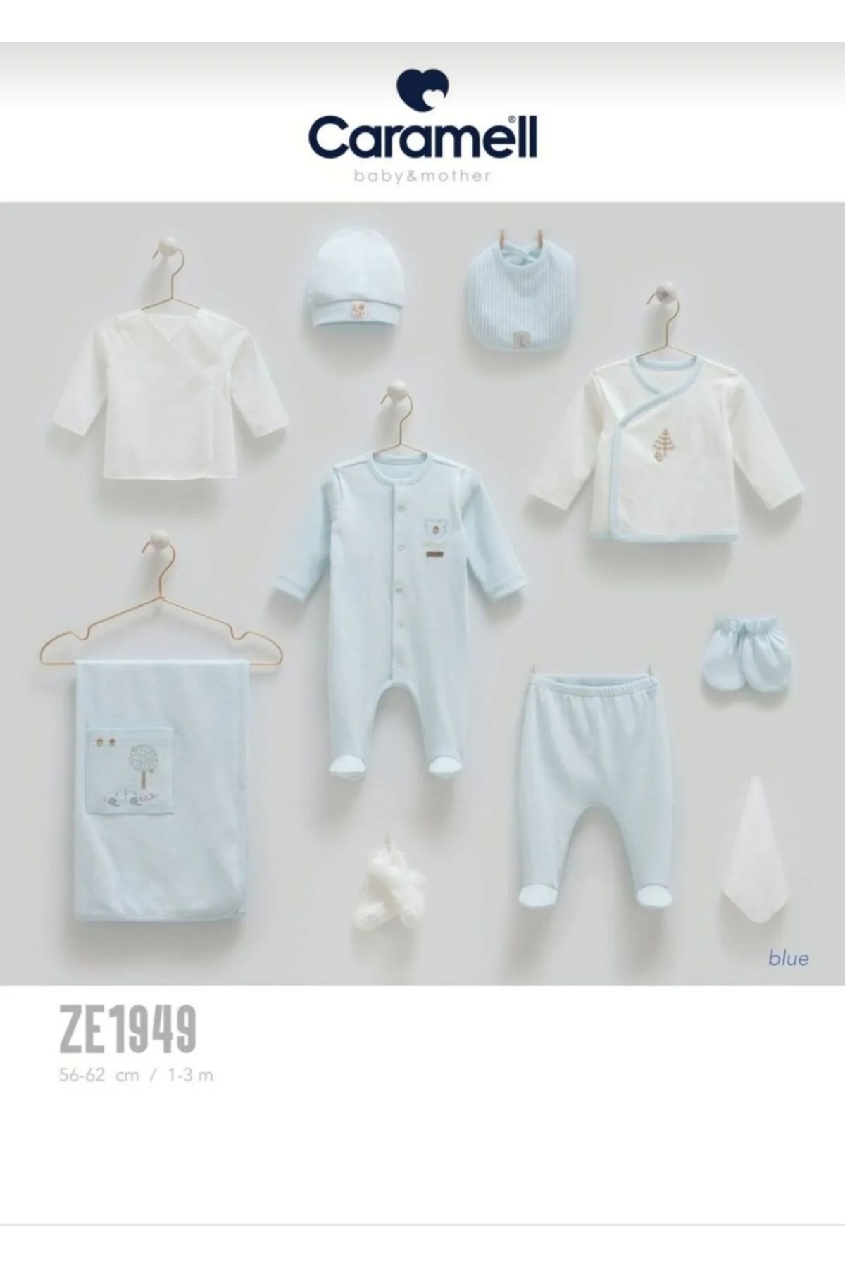 Caramell-Cute Cart Squirrel Pattern Newborn 10 Piece Hello Forest Hospital Exit Zibın Set 1949 Aly 3