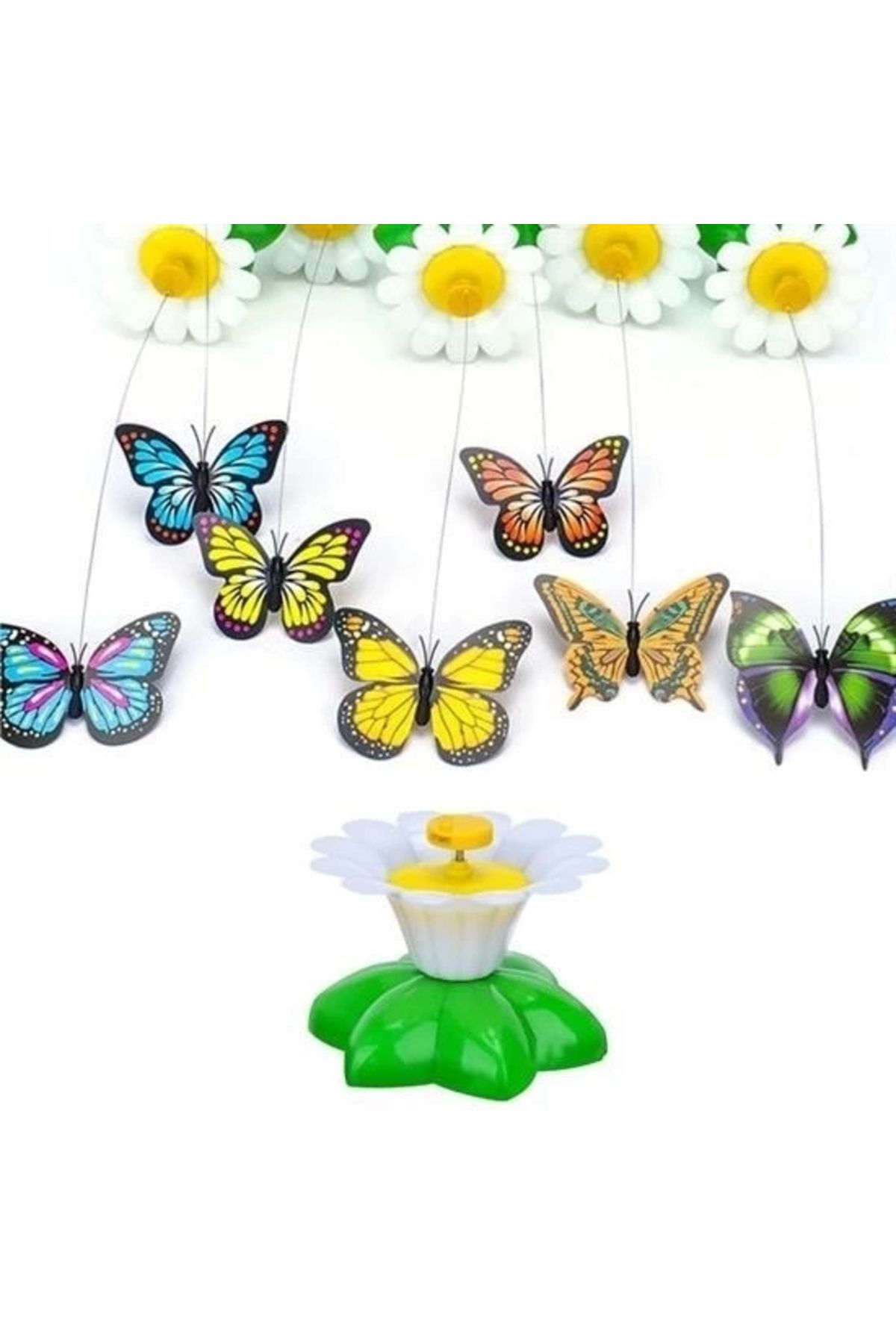 PRATİKOBA-Bfs Moving Rotating Butterfly - Cat Toy (Battery Operated) 4