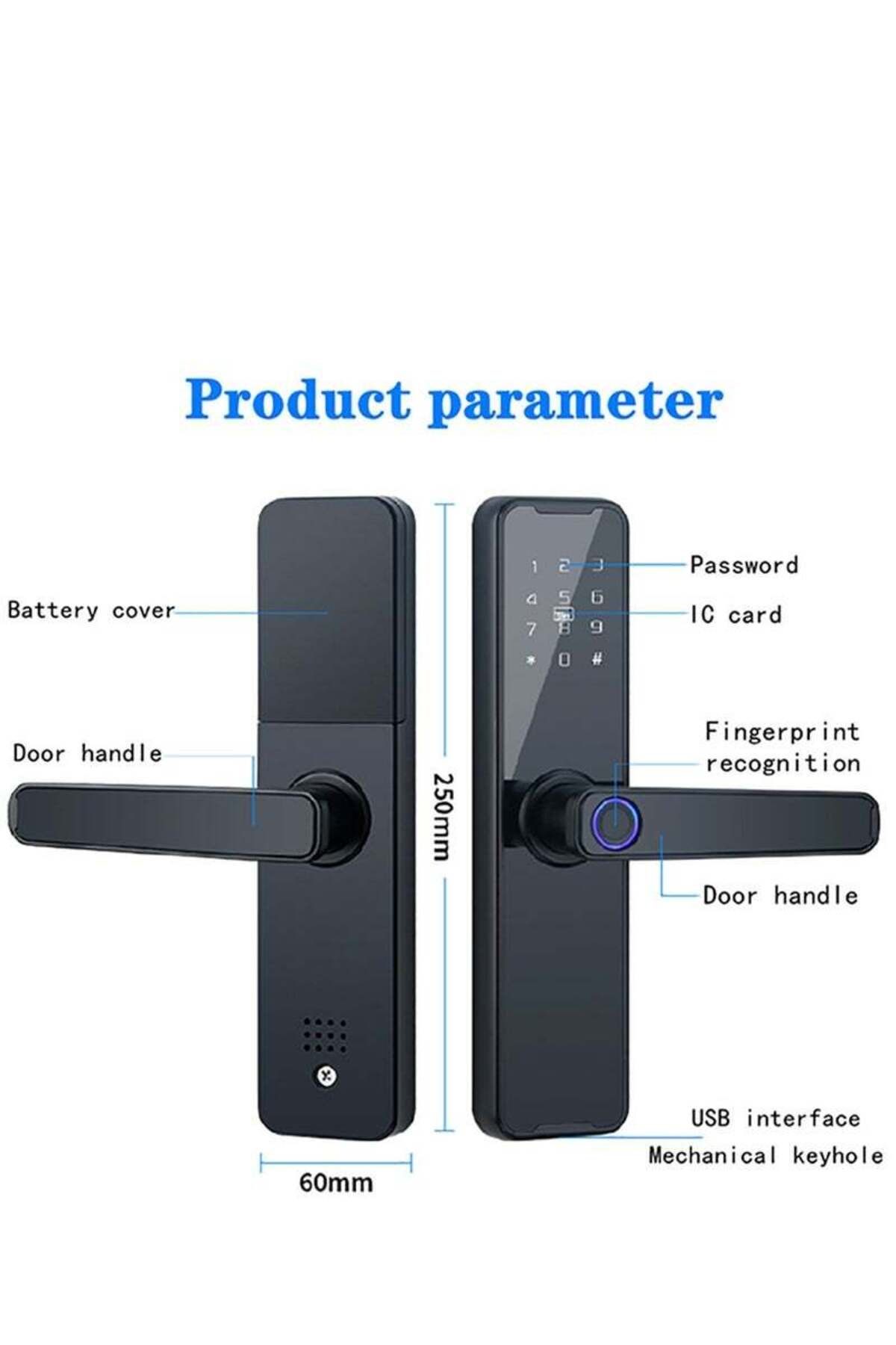 Lumely-5 IN 1 Double Bolt Smart Door Lock, with Fingerprint, Keypad and APP Control, Keep Home Safe 8