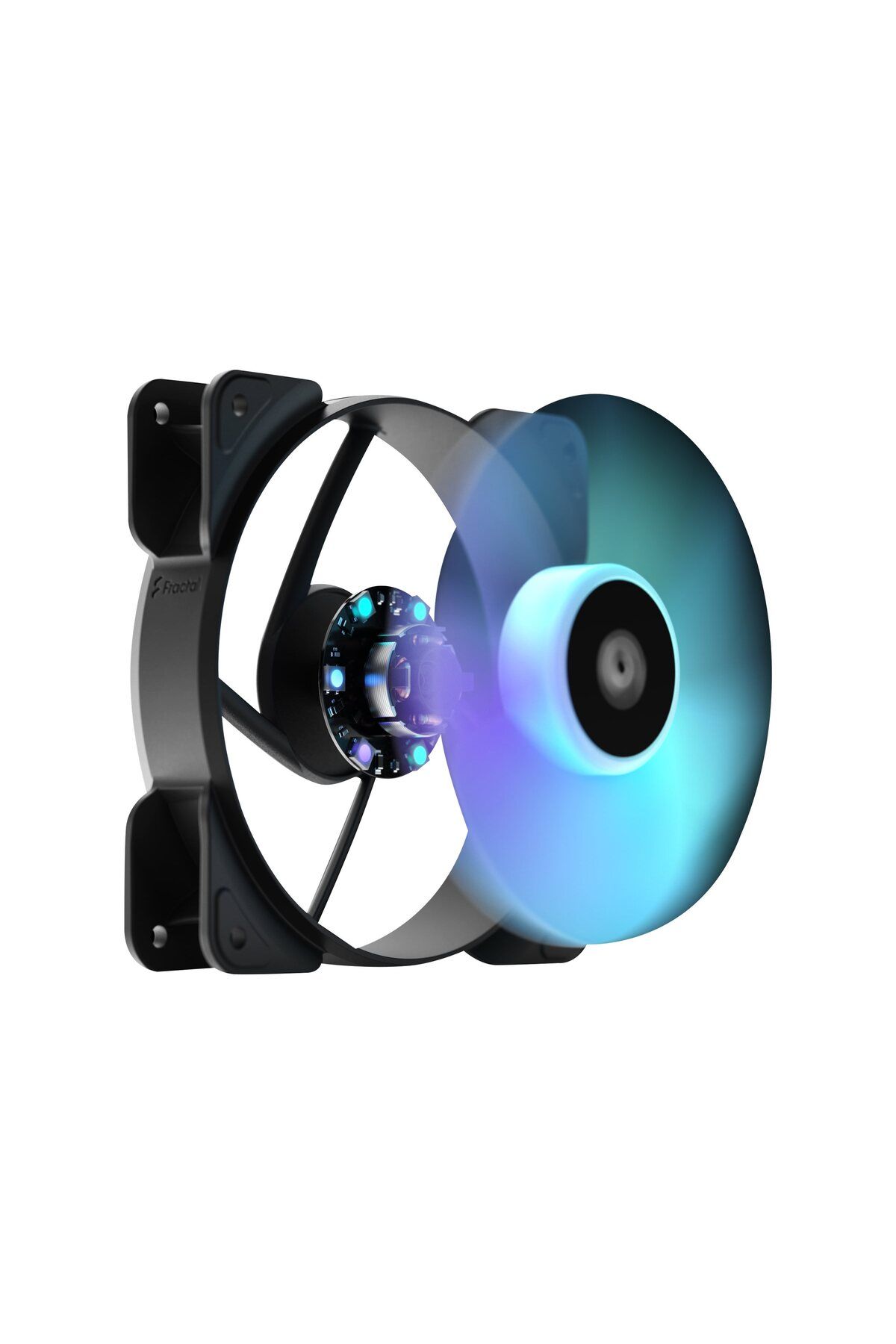 Fractal Design-| Aspect 14 RGB PWM Black Frame | Zasilacz w zestawie | Wentylator obudowy 3