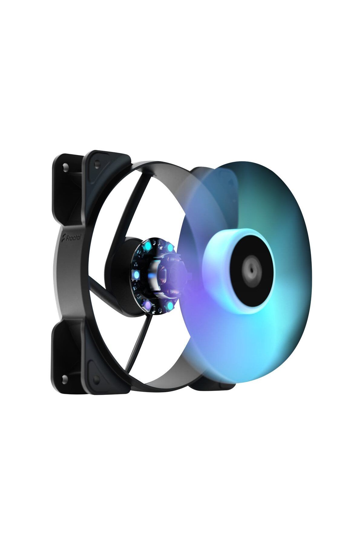 Fractal Design-| Aspect 14 RGB PWM Black Frame | Zasilacz w zestawie | Wentylator obudowy 4