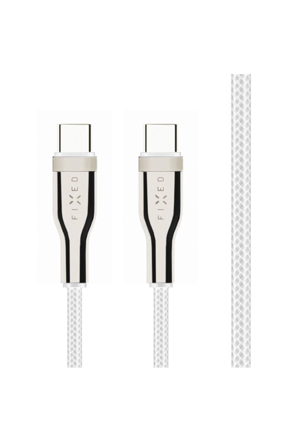 FIXED-| Kabel w oplocie USB-C/USB-C, 2m, 100W | FIXDB-CC2-WH 3