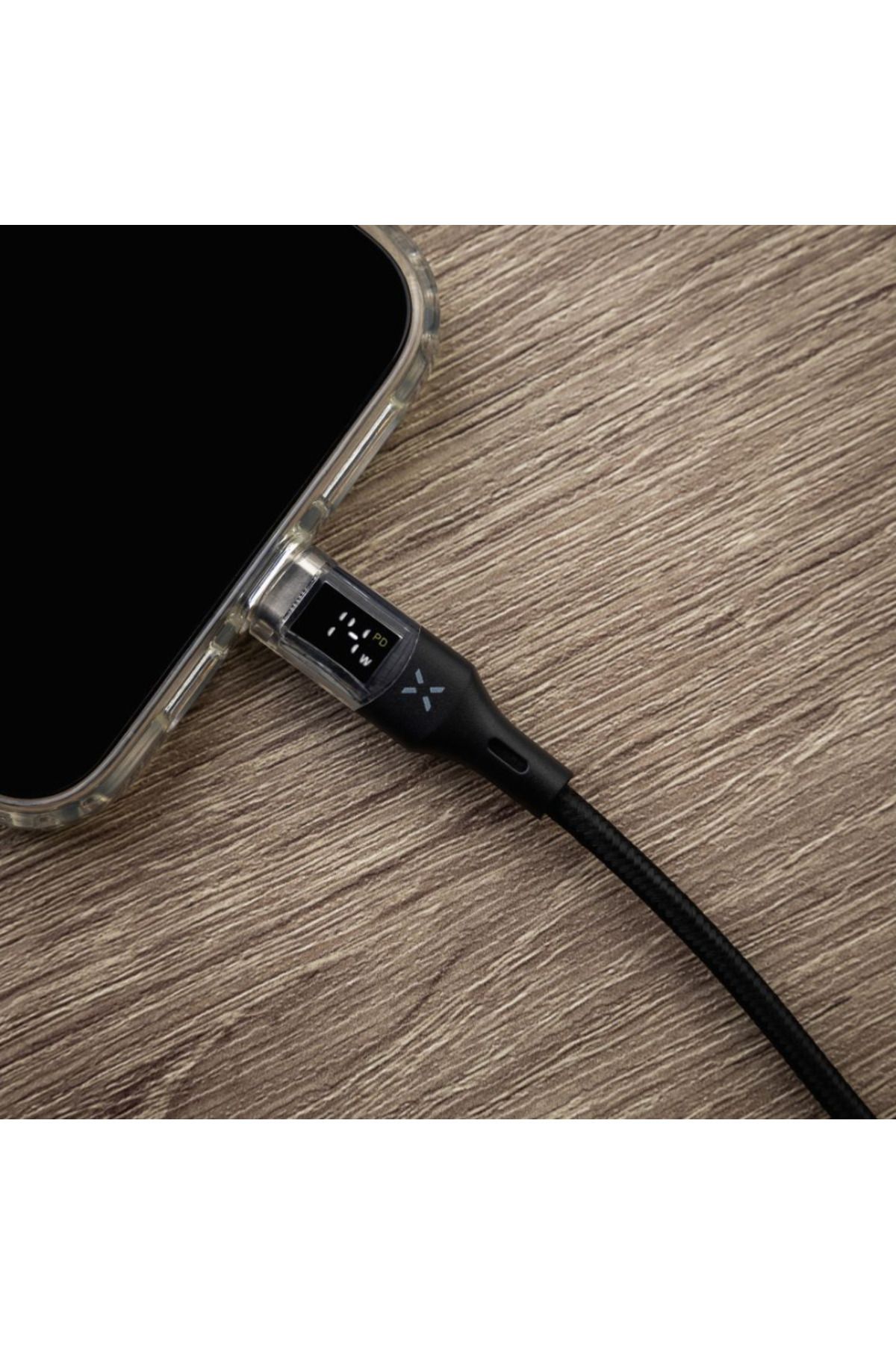 FIXED-| Cablu USB-C/USB-C cu afișaj, suport PD, 2 m, USB 2.0, 100 W | FIXDD-CC2-BK 3