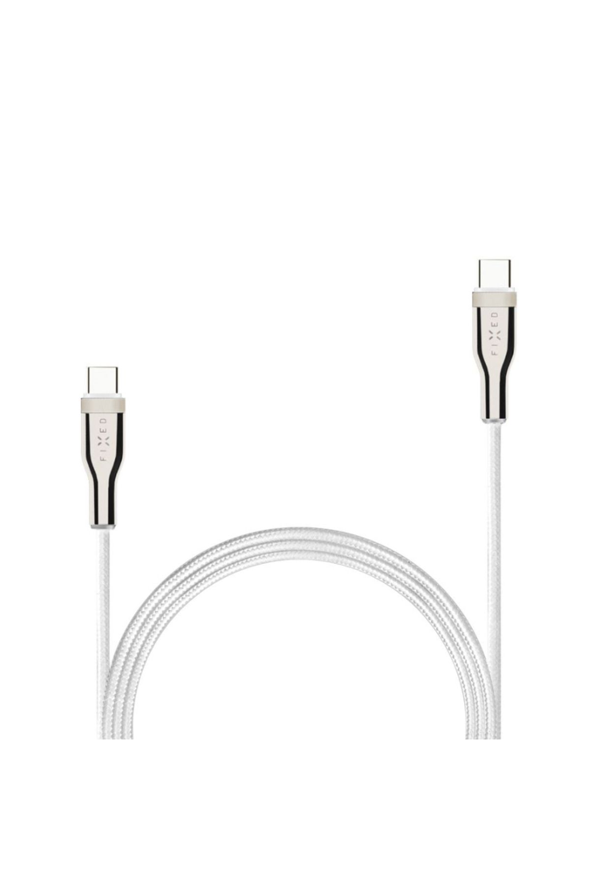 FIXED-| Kabel w oplocie USB-C/USB-C, 2m, 100W | FIXDB-CC2-WH 4