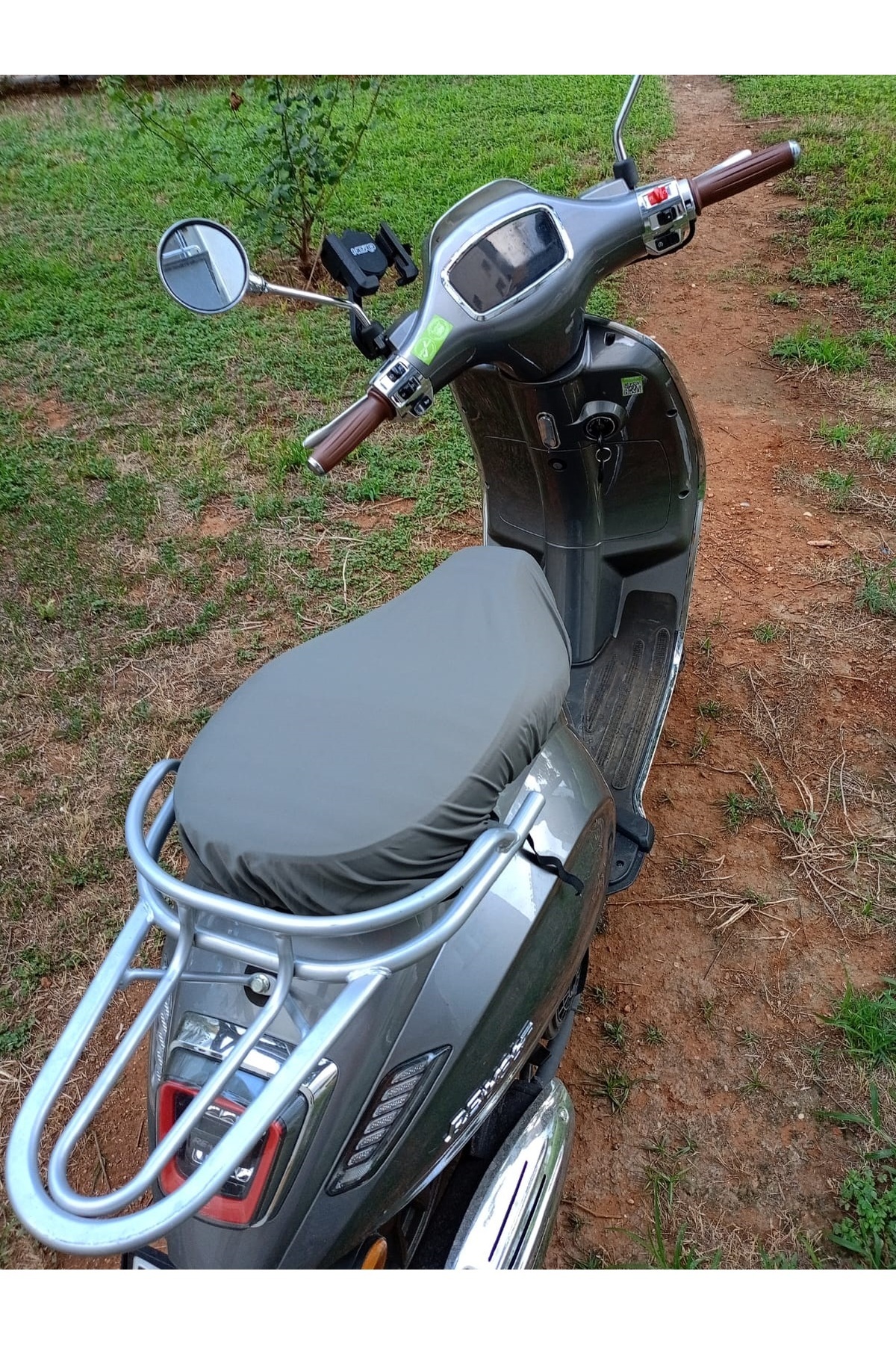 Sanalpazar Gri Motosiklet Sele Kılıfı