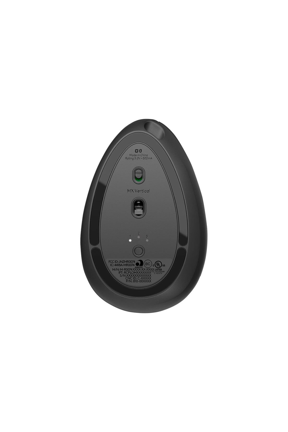 logitech-| Ergonomiczna mysz | MX VERTICAL | Bezprzewodowa | USB, Bluetooth | Grafitowa 7