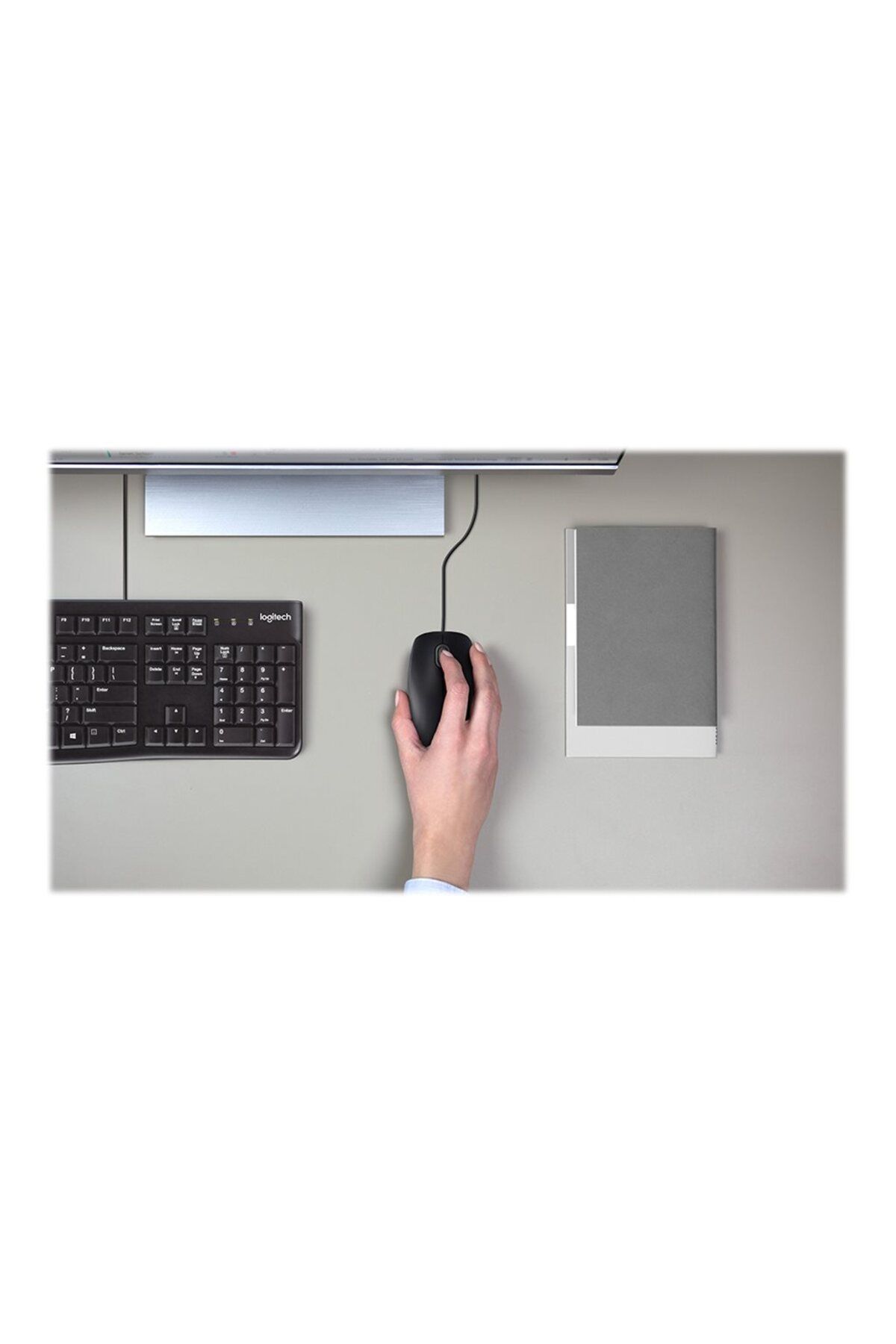logitech-| Mysz | B110 Silent | Przewodowa | USB | Czarna 7