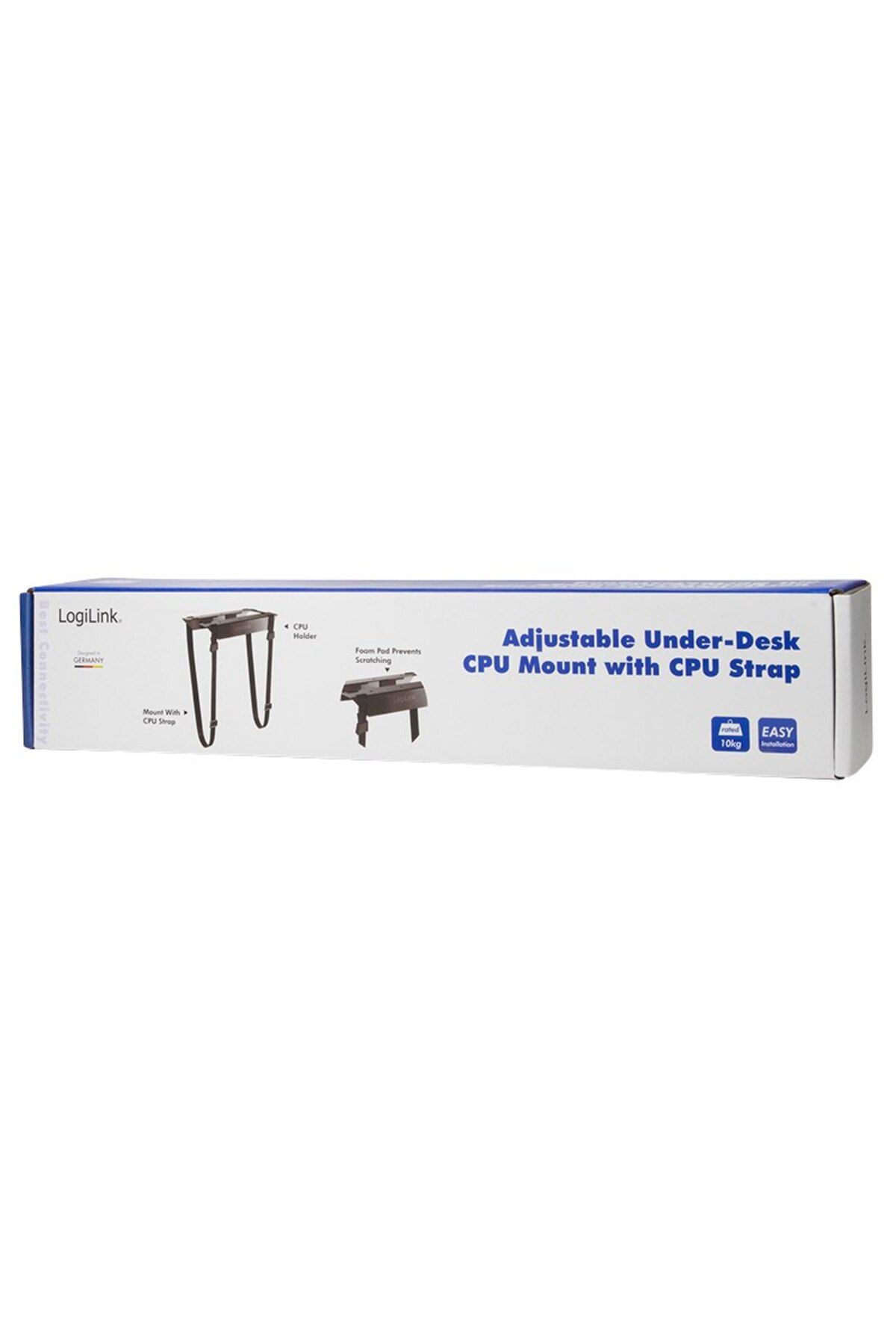 LogiLink-EO0009 Suport reglabil pentru CPU sub birou, cu curea | 10