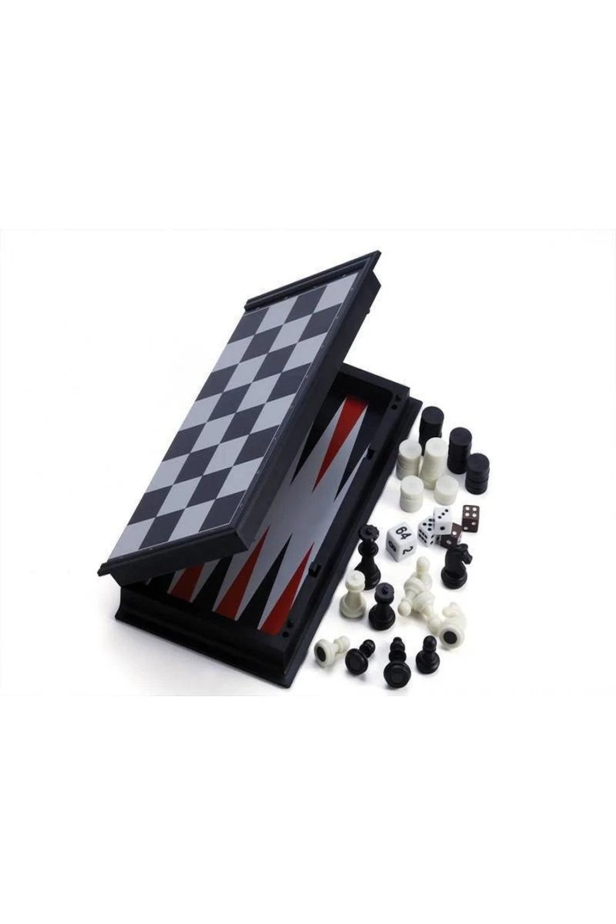 rexa-3-in-1 Magnetic Board Game Set – Chess, Checkers & Backgammon 2