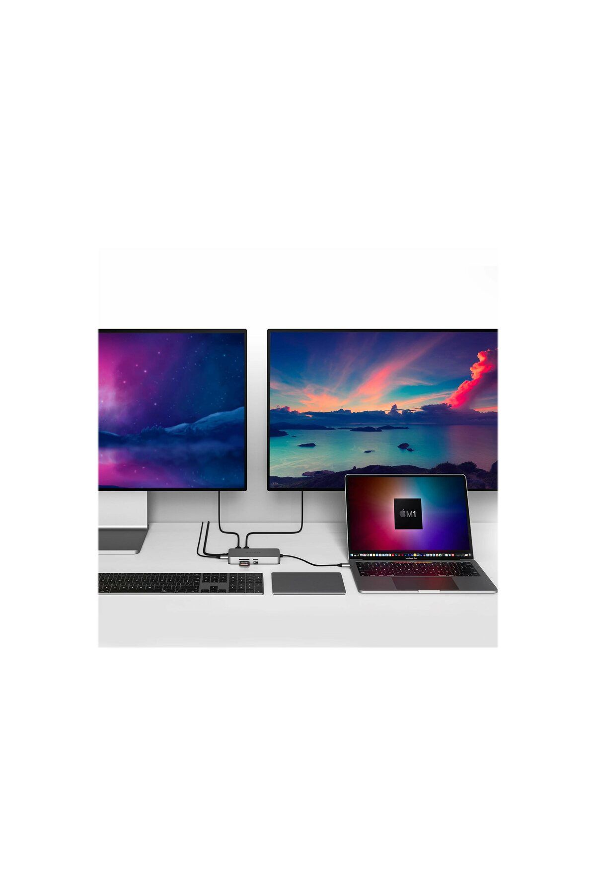 3DHyperStudio-Uniwersalna Stacja Dokująca HyperDrive USB-C 10w1 z Podwójnym HDMI i Portami Ethernet LAN (RJ-45) 4