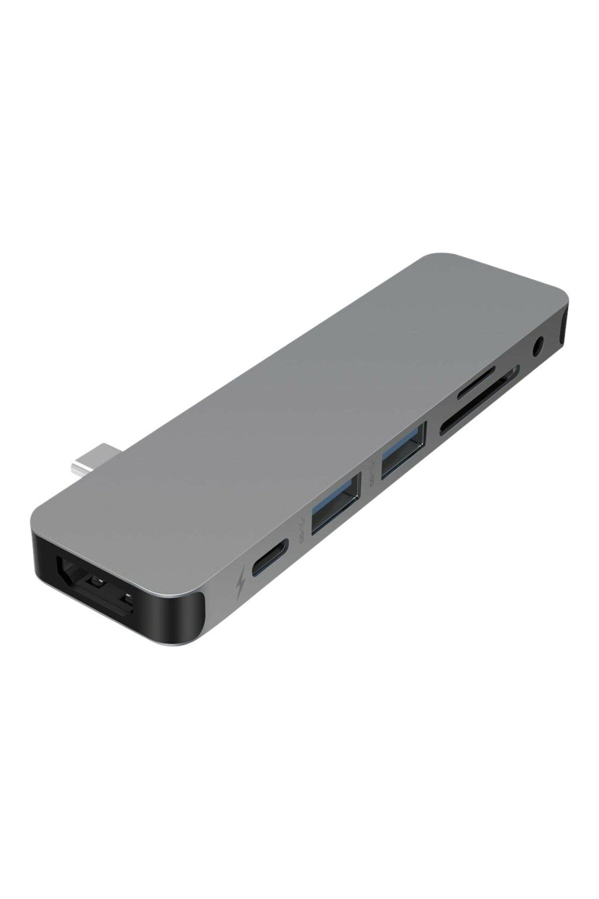 3DHyperStudio-Hyper HyperDrive USB-C 7-in-1 Laptop Form-Fit Hub - Space Grey 14