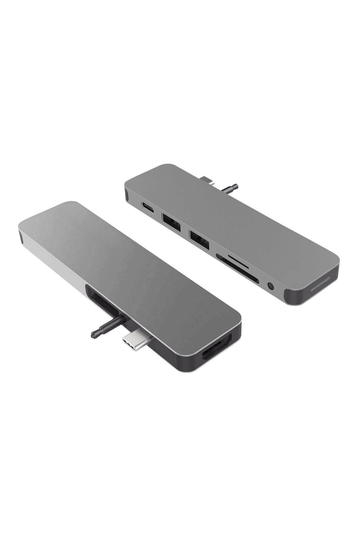 3DHyperStudio-Hyper HyperDrive USB-C 7-in-1 Laptop Form-Fit Hub - Space Grey 5
