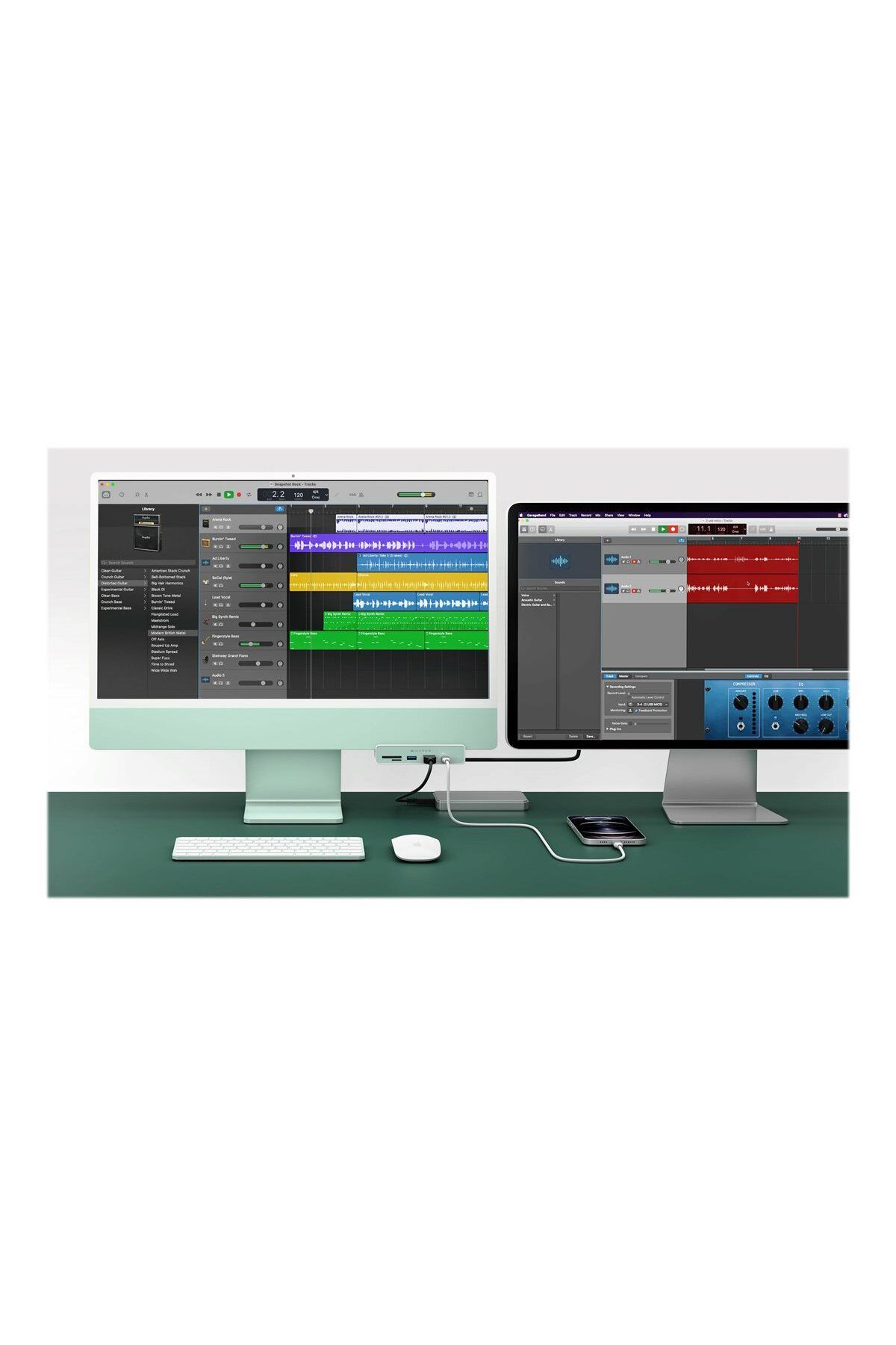 3DHyperStudio-HiperDrive USB-C 6-w-1 Form-fit Hub z 4K HDMI do iMac 24" | Ilość portów HDMI: 1 5