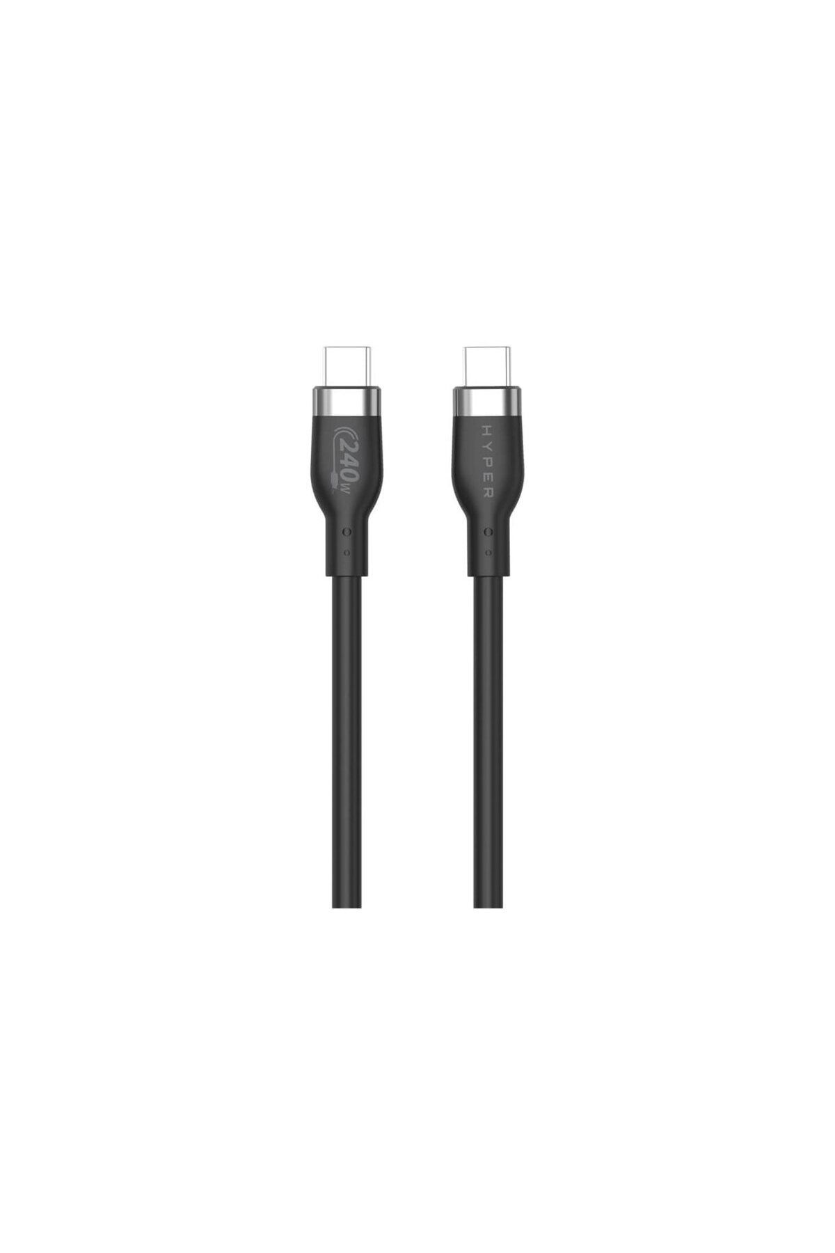 3DHyperStudio-Cablu USB-C negru, USB-C mascul cu 24 de pini, 2 m, USB-C mascul cu 24 de pini 1