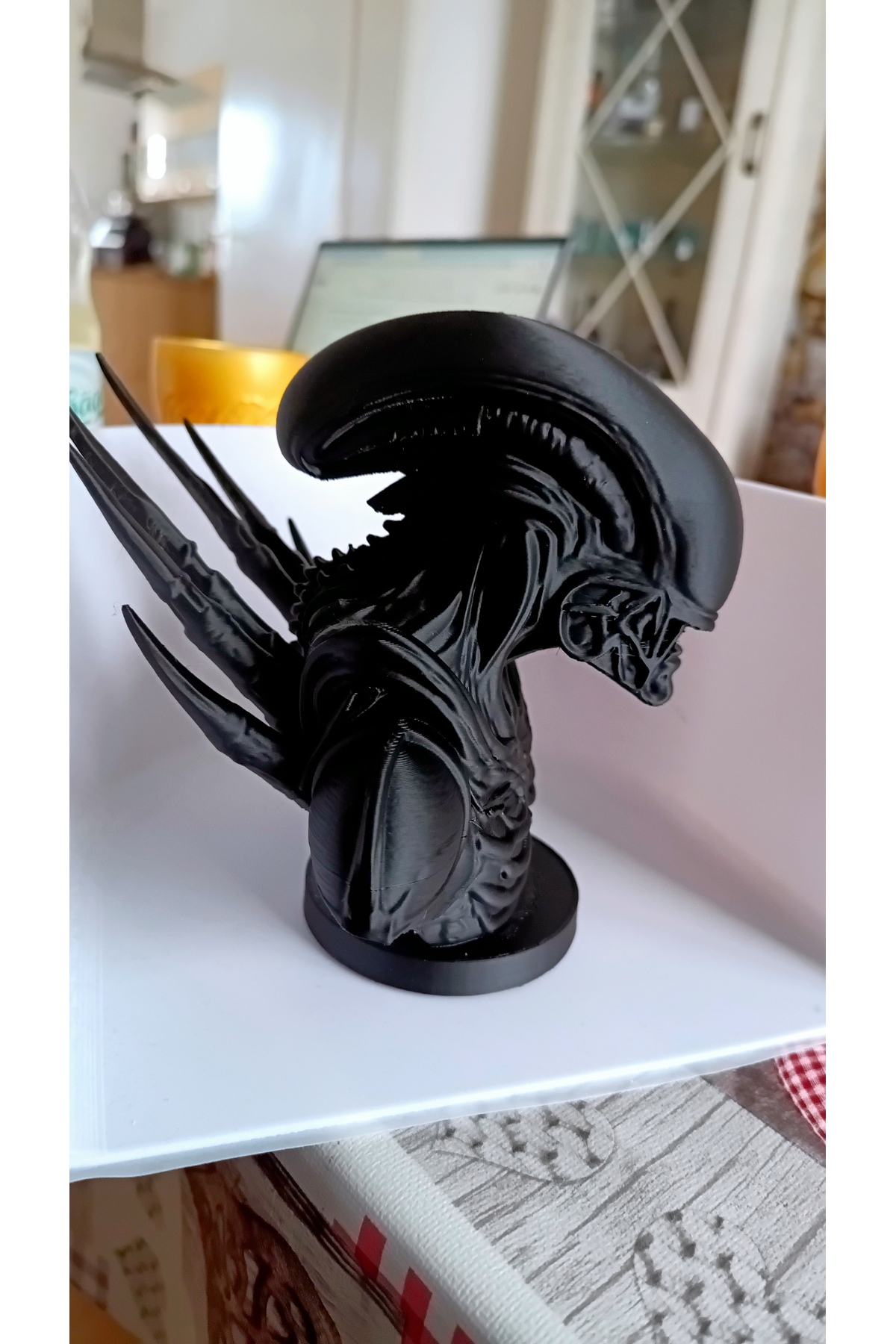 Figurine Alien Xenomorph 17 cm – Statue détaillée de personnage de film imprimée en 3D