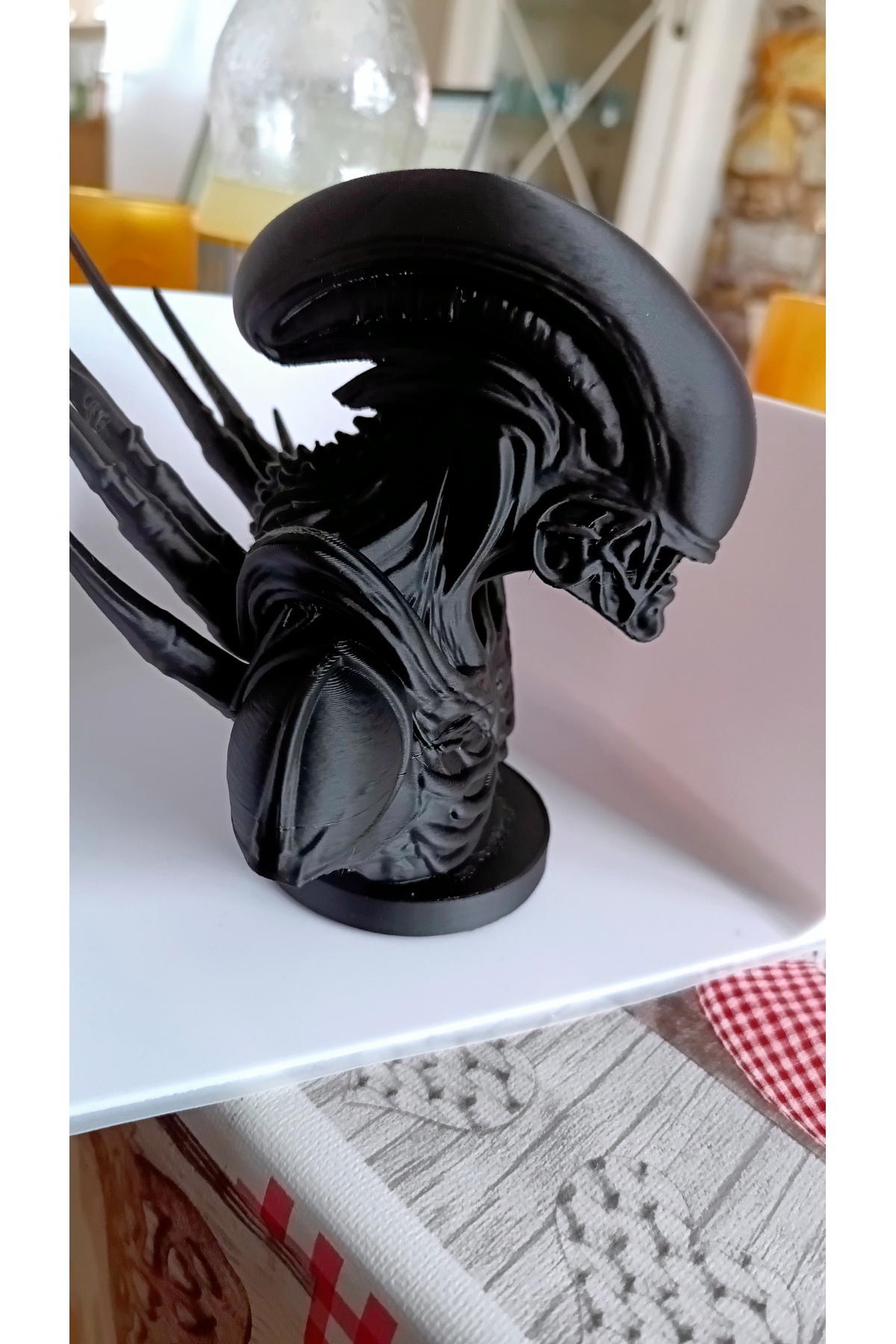 Figurine Alien Xenomorph 17 cm – Statue détaillée de personnage de film imprimée en 3D