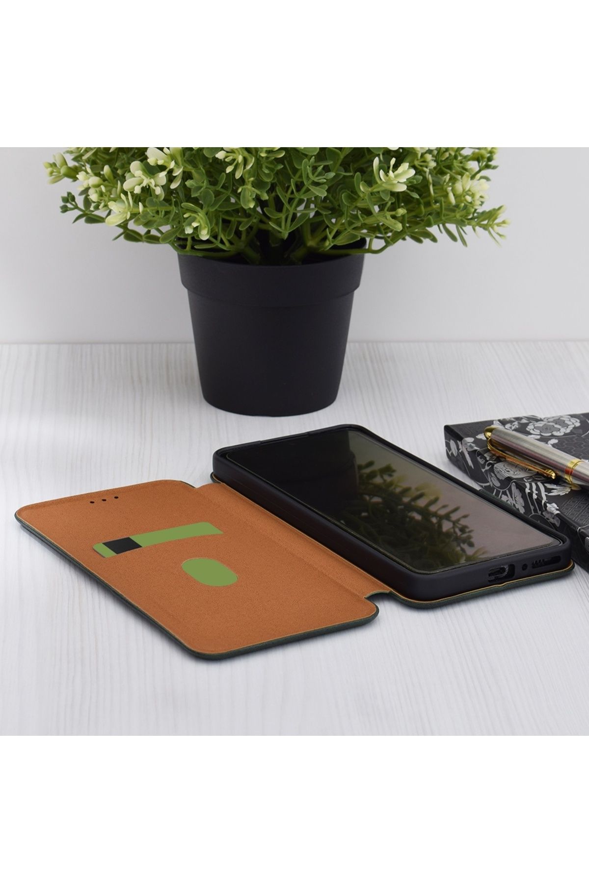 Techsuit-Husă pentru Google Pixel 9a - Portofel Sigur Plus - Verde 7
