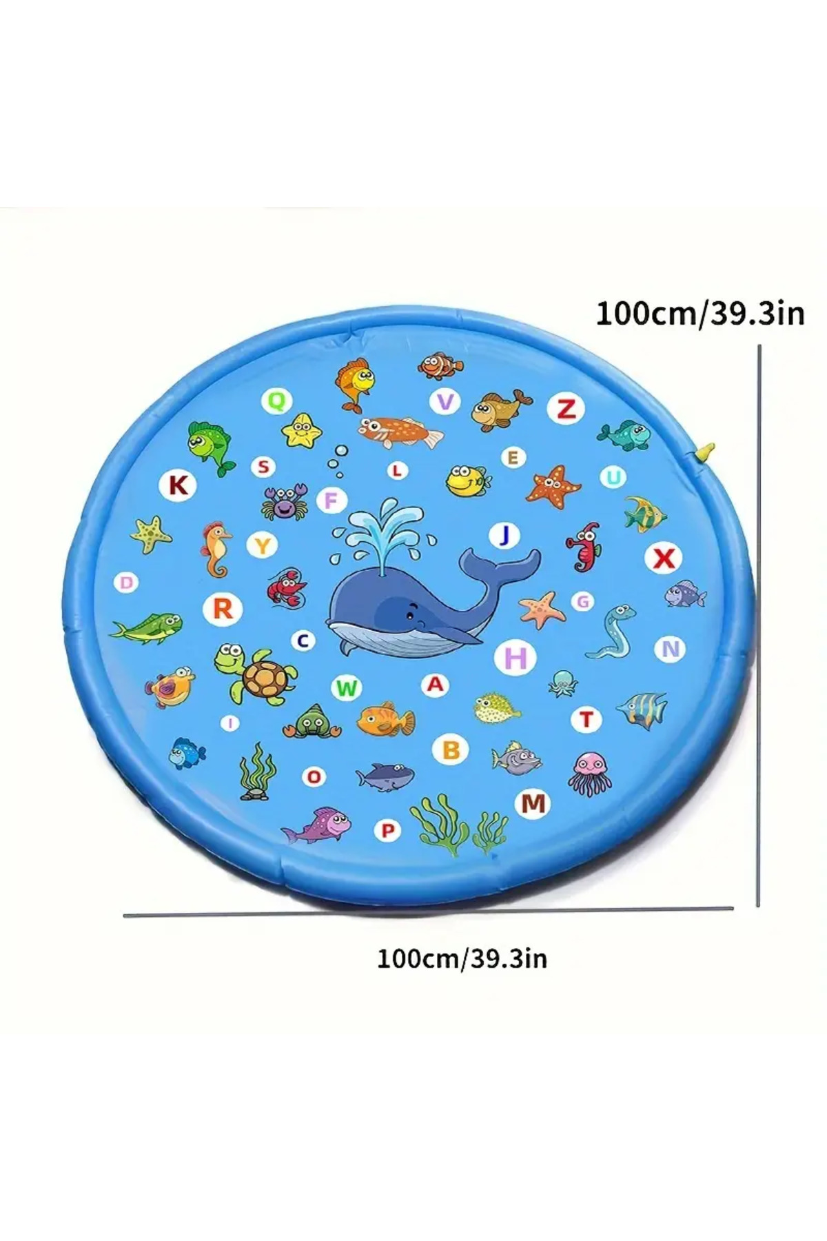 LRS STORE Fıskıyeli Su Fışkırtan Oyun Matı Su Havuzu Su Kaydırağı 100 Cm fotoğrafı 4 (önizleme)