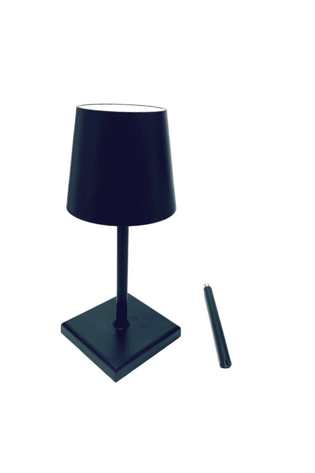 Tescomak-Rechargeable touch LED table lamp with telescopic rod, black 10